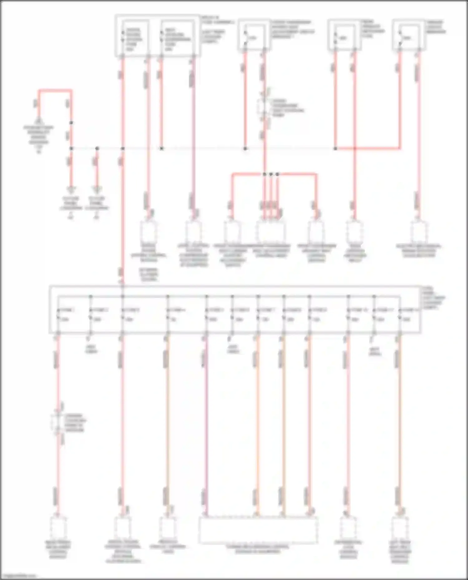 Q8 Audi I (2018-2023): Power distribution circuit (3 of 8)