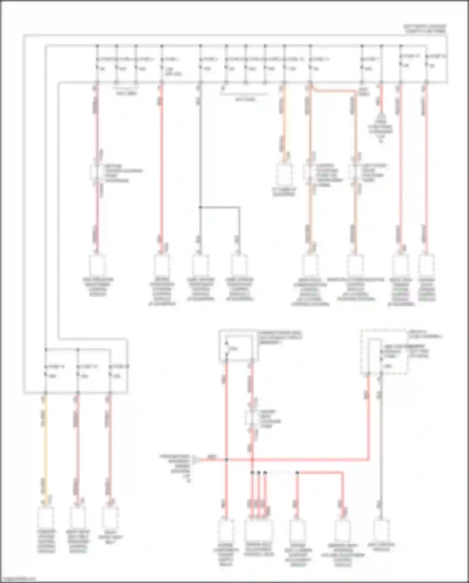 Q8 Audi I (2018-2023): Power distribution circuit (4 of 8)