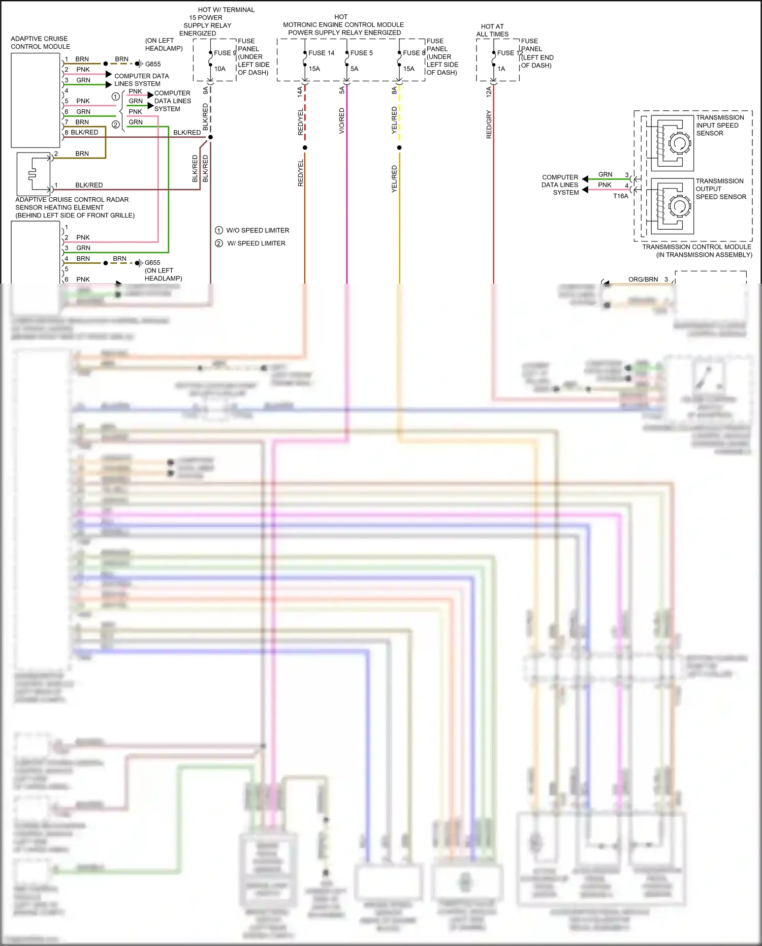 Audi Q8 I (2018-2023) abs control module wiring diagram  (2 of 12)