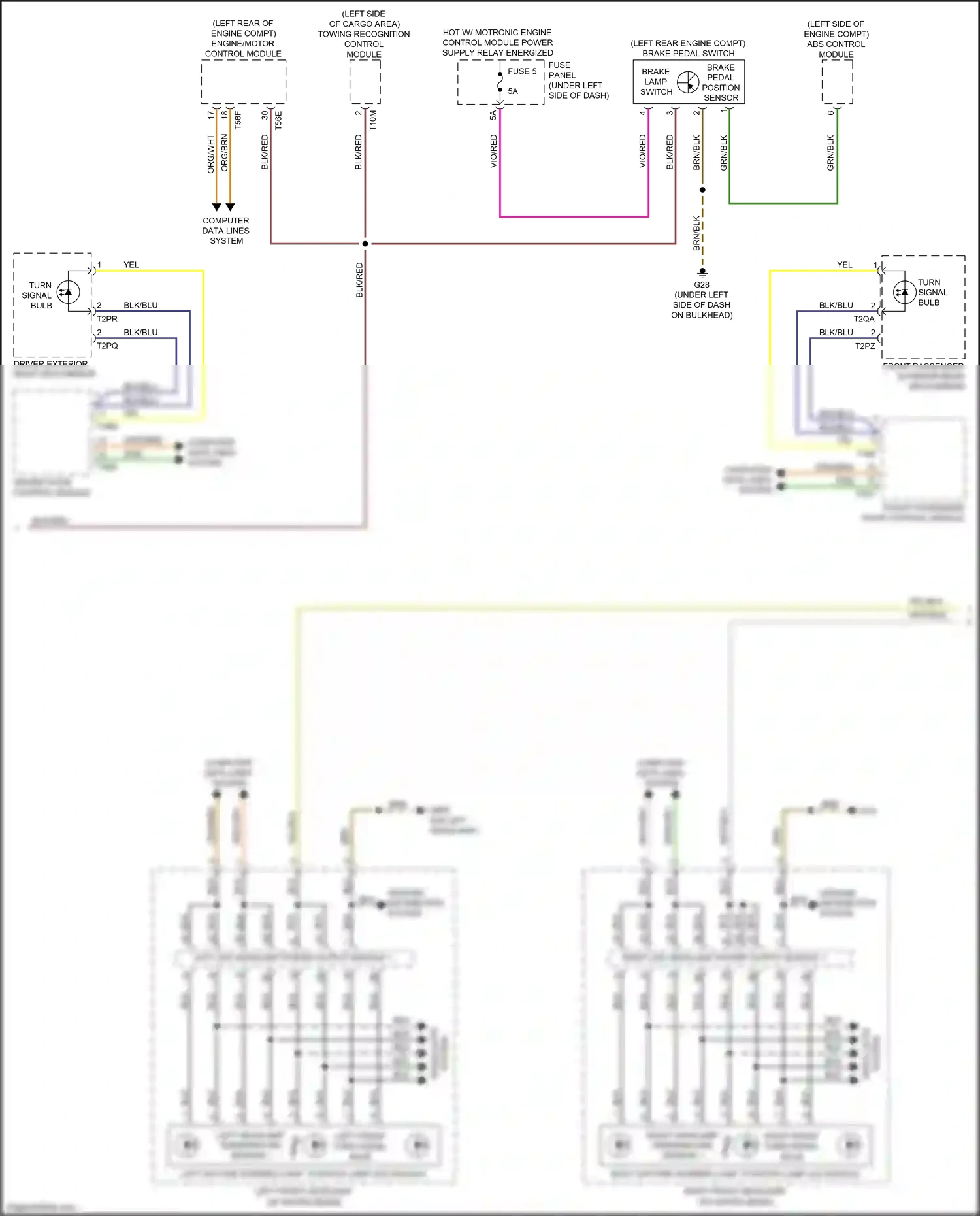 Audi Q8 I (2018-2023) abs control module wiring diagram  (3 of 12)
