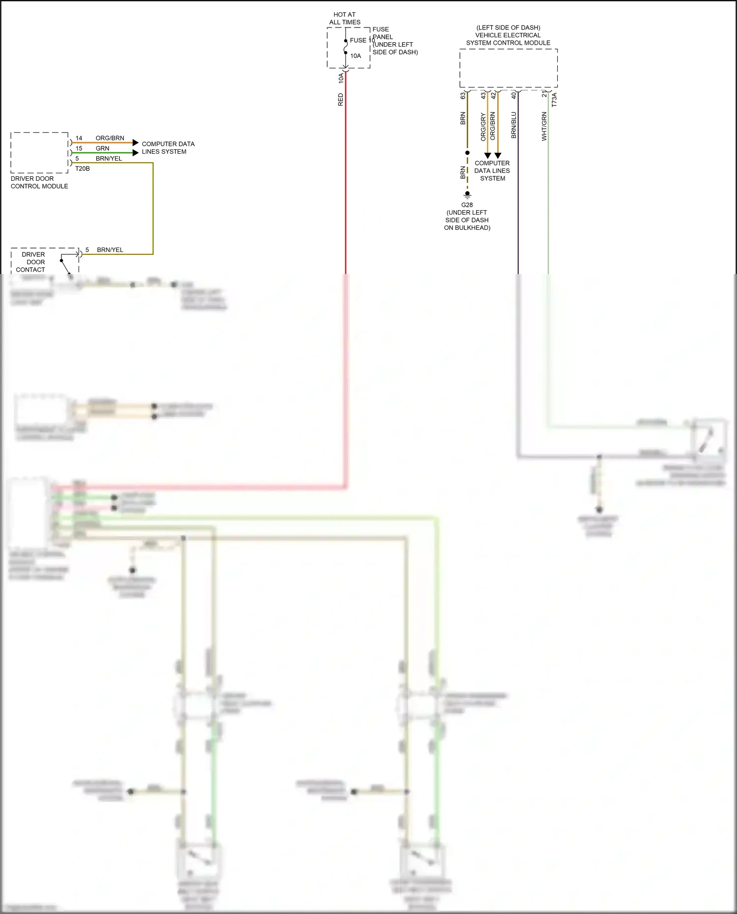 Audi Q8 I (2018-2023) computer data lines system wiring diagram  (92 of 126)