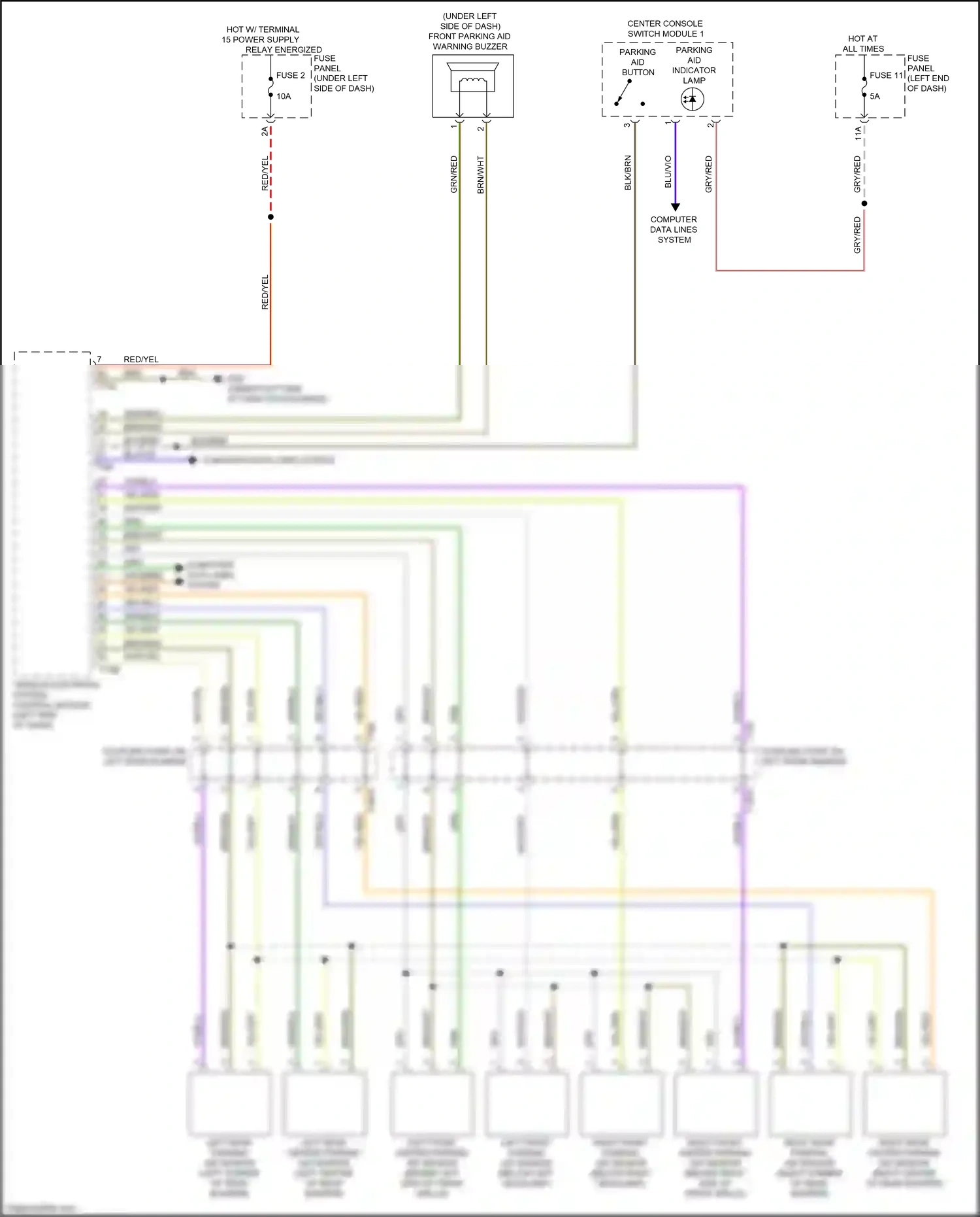 Audi Q8 I (2018-2023) computer data lines system wiring diagram  (38 of 126)