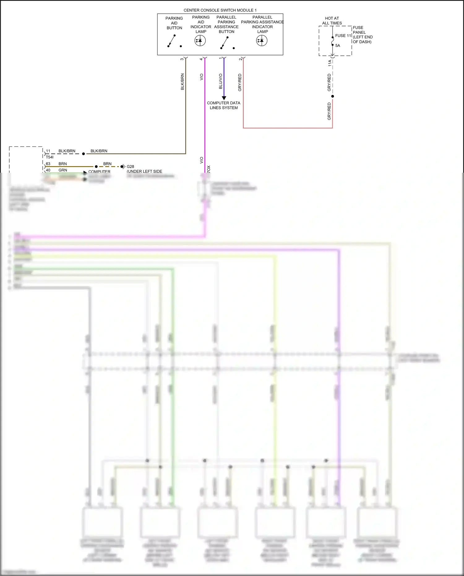 Audi Q8 I (2018-2023) computer data lines system wiring diagram  (39 of 126)