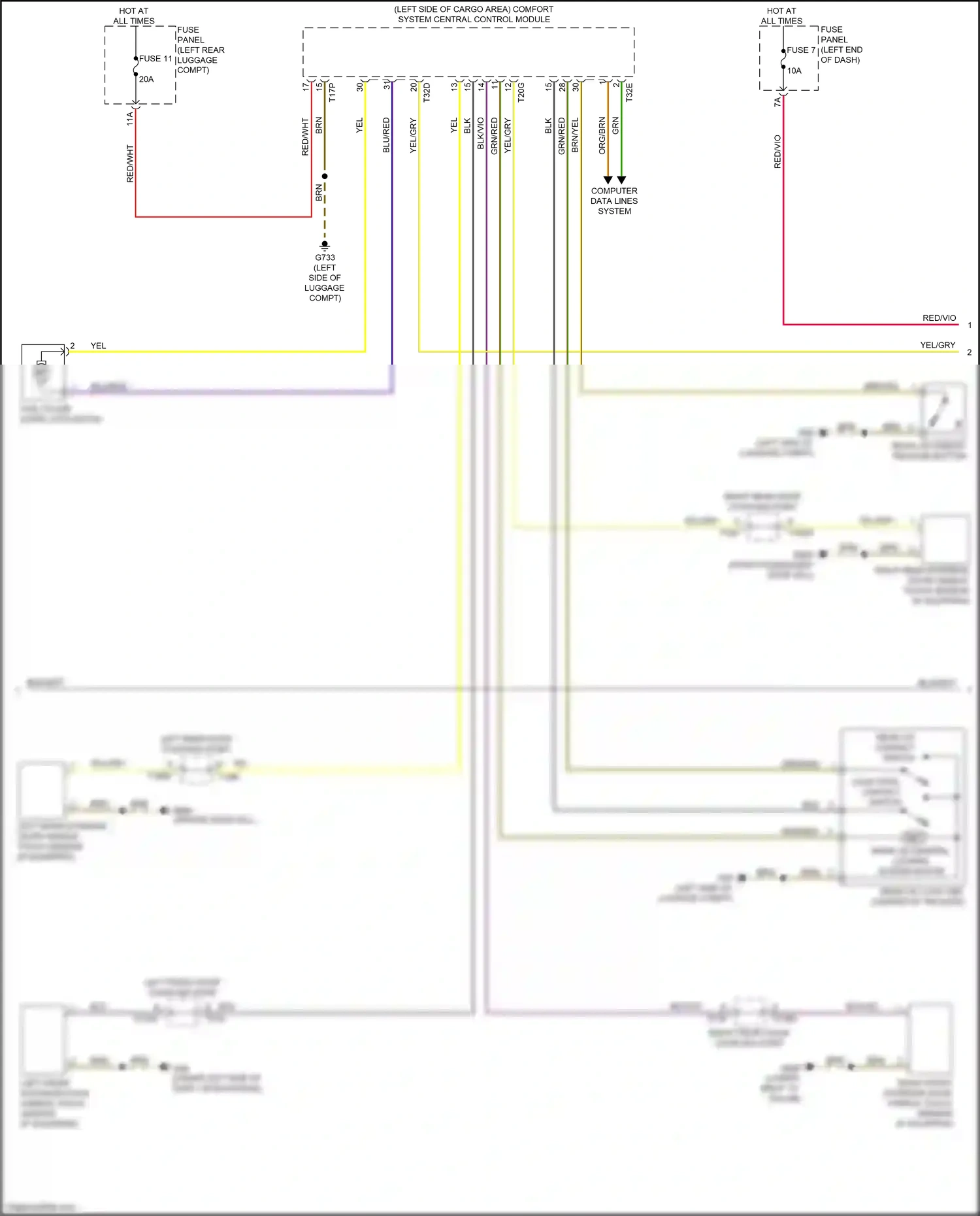 Audi Q8 I (2018-2023) computer data lines system wiring diagram  (28 of 126)