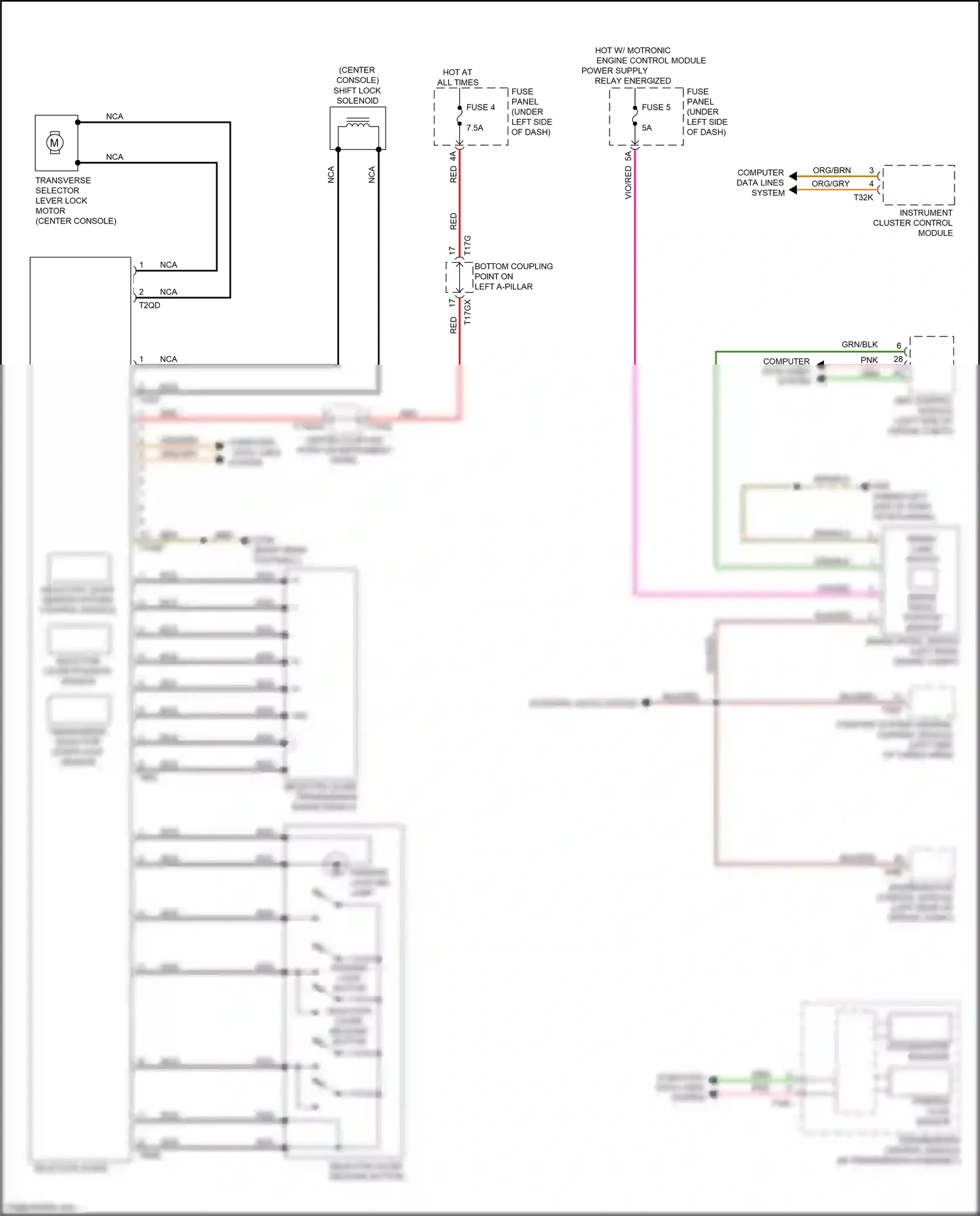 Audi Q8 I (2018-2023) computer data lines wiring diagram  (2 of 3)