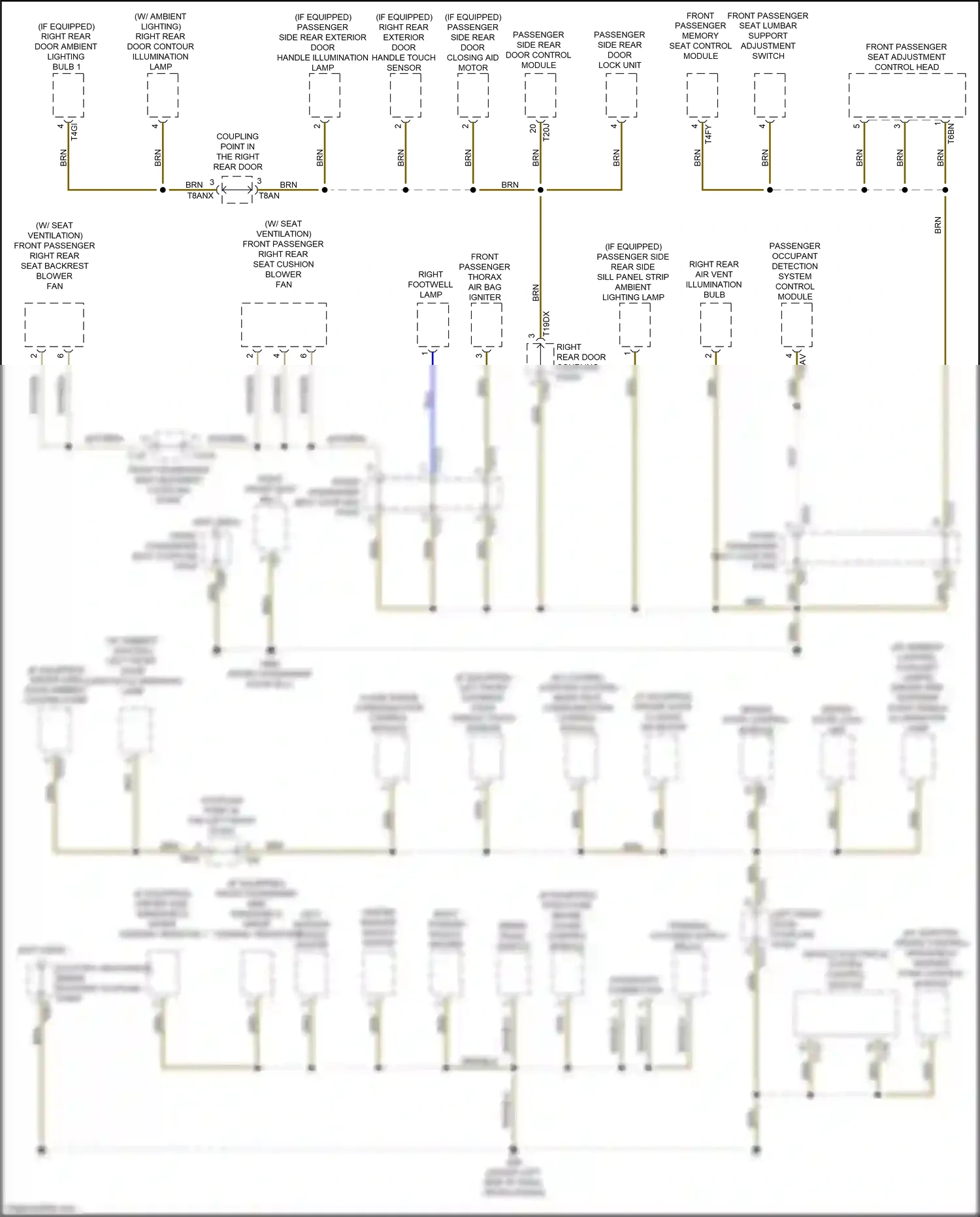 Audi Q8 I (2018-2023) driver door control module wiring diagram  (17 of 20)