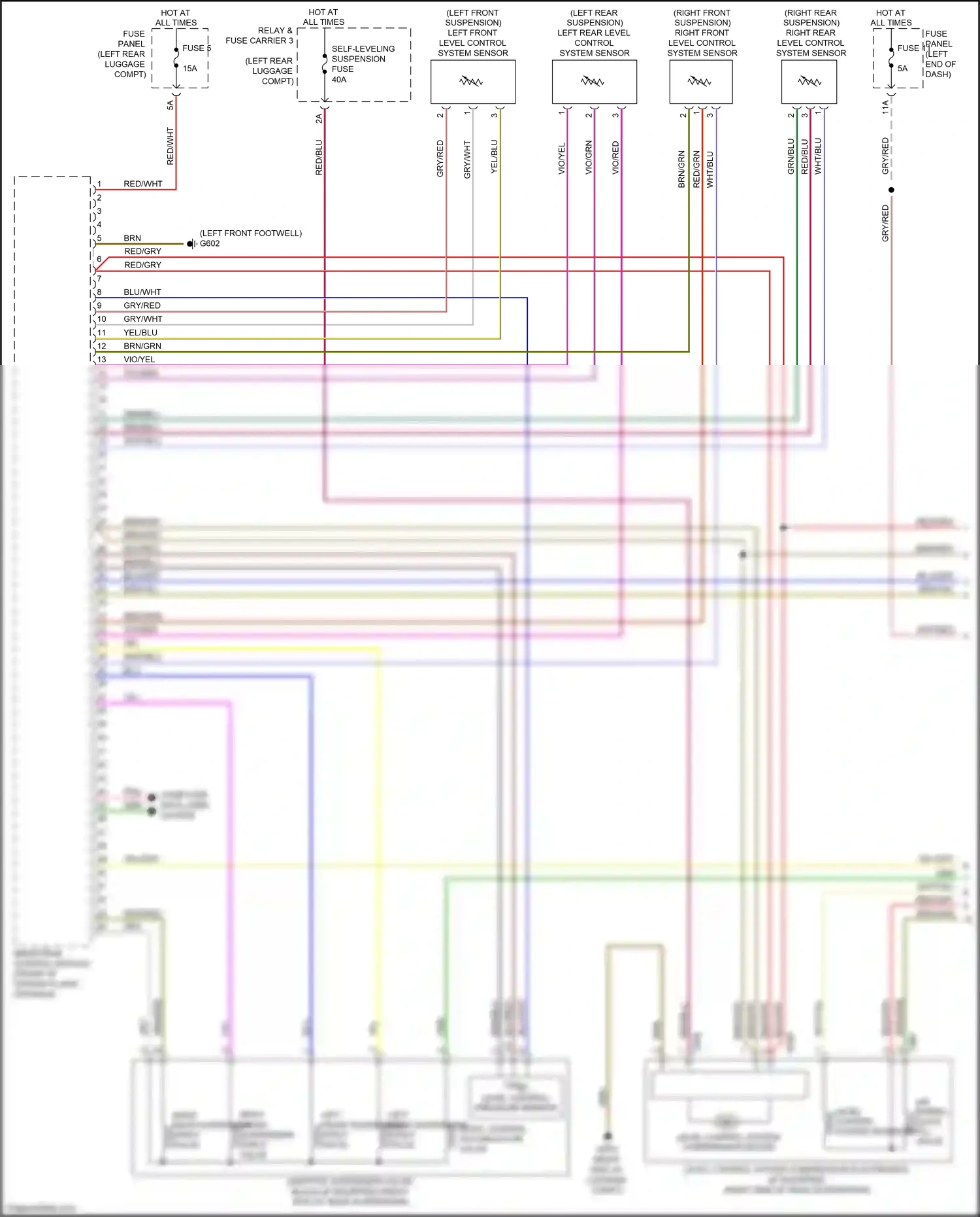 Audi Q8 I (2018-2023) drivetrain control module wiring diagram  (3 of 4)