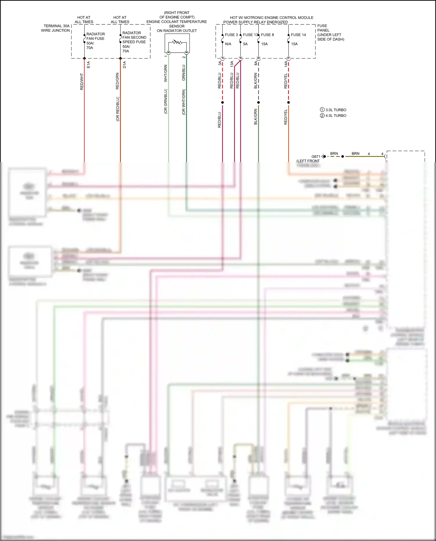 Audi Q8 I (2018-2023) engine coolant temperature sensor wiring diagram  (5 of 6)