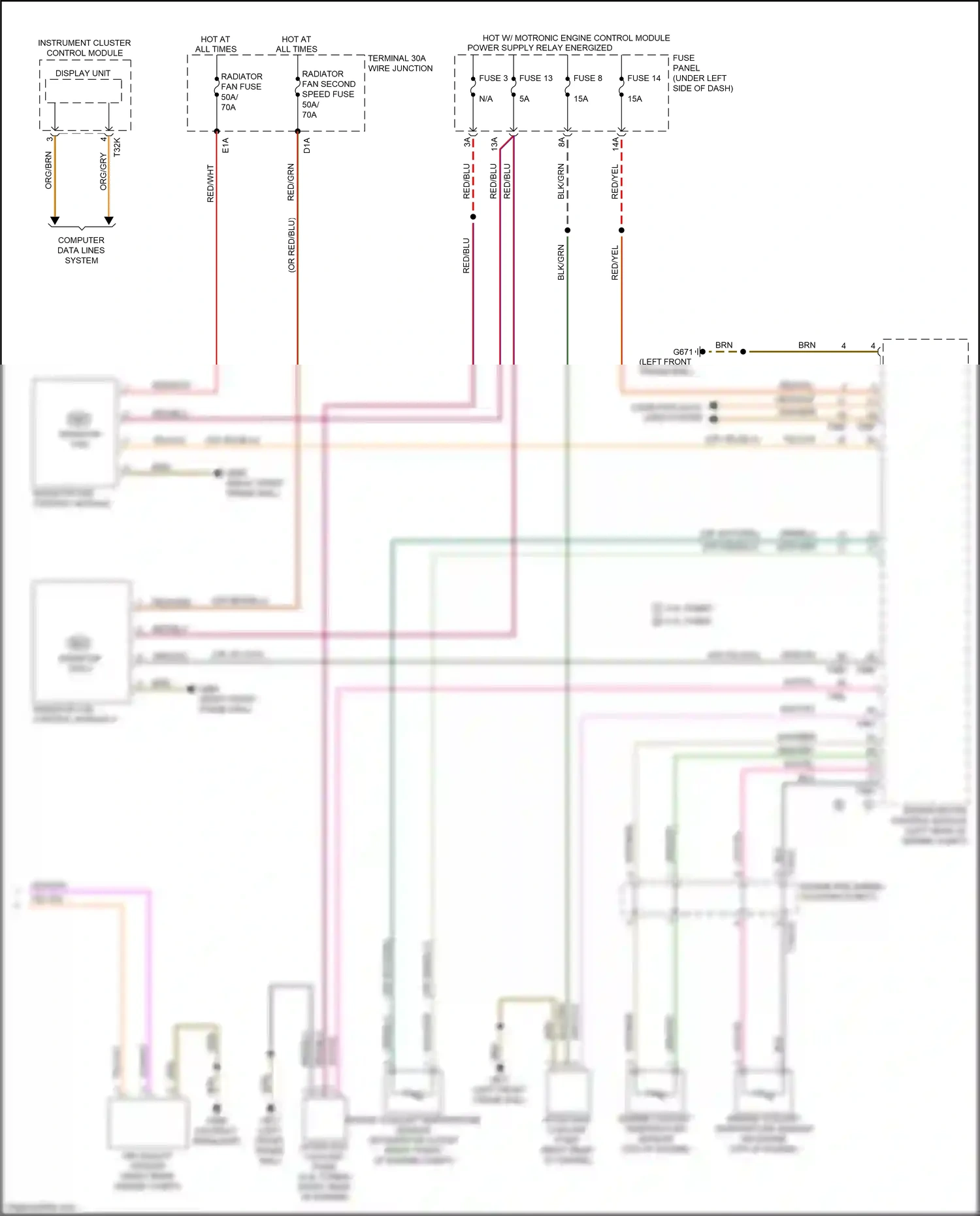Audi Q8 I (2018-2023) engine coolant temperature sensor wiring diagram  (3 of 6)