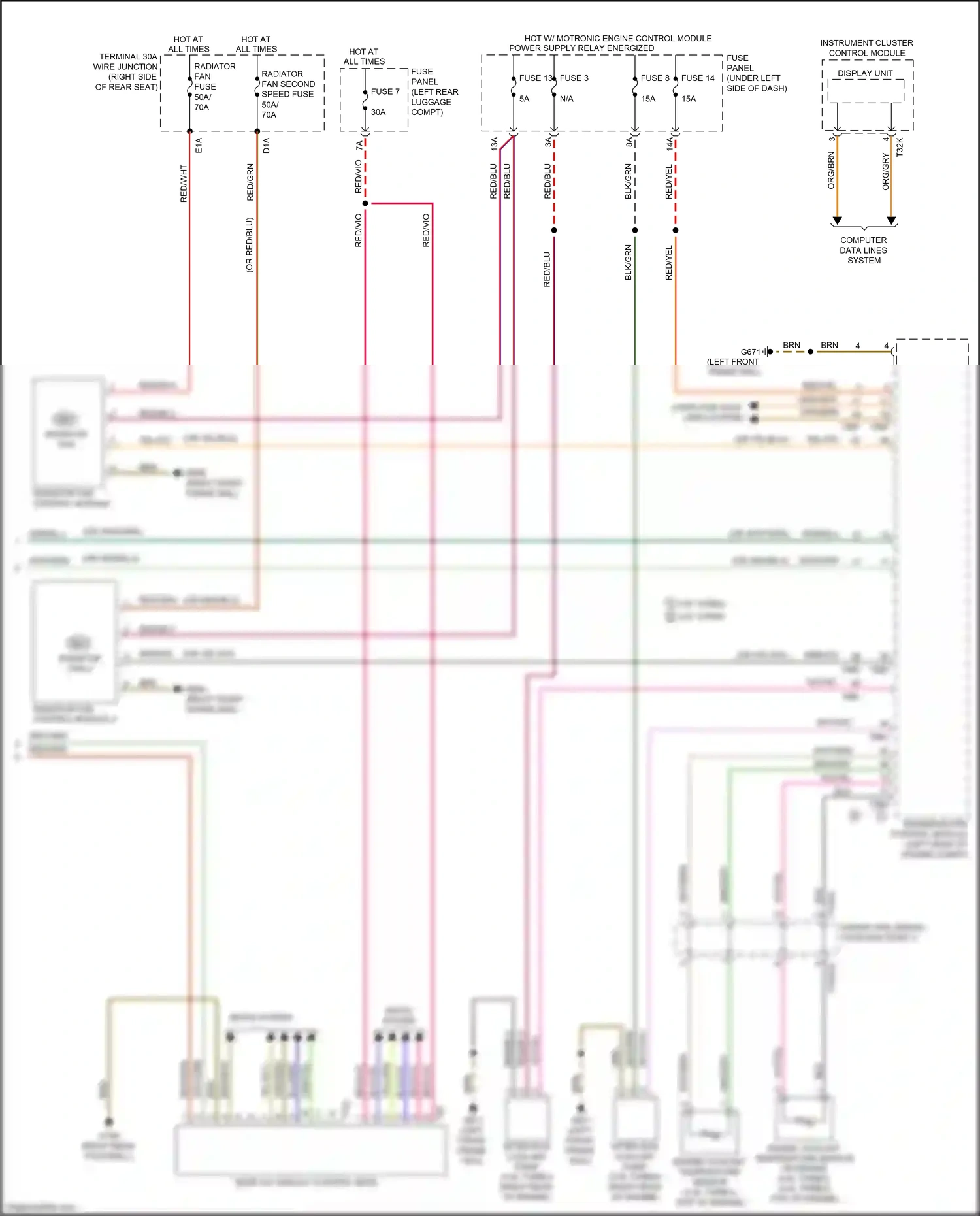 Audi Q8 I (2018-2023) engine coolant temperature sensor wiring diagram  (4 of 6)