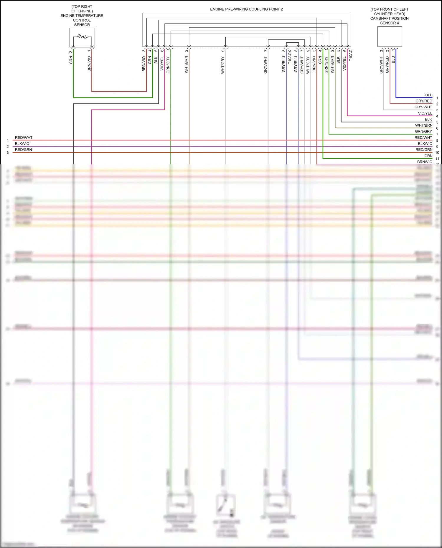 Audi Q8 I (2018-2023) engine temperature control sensor wiring diagram  (1 of 1)
