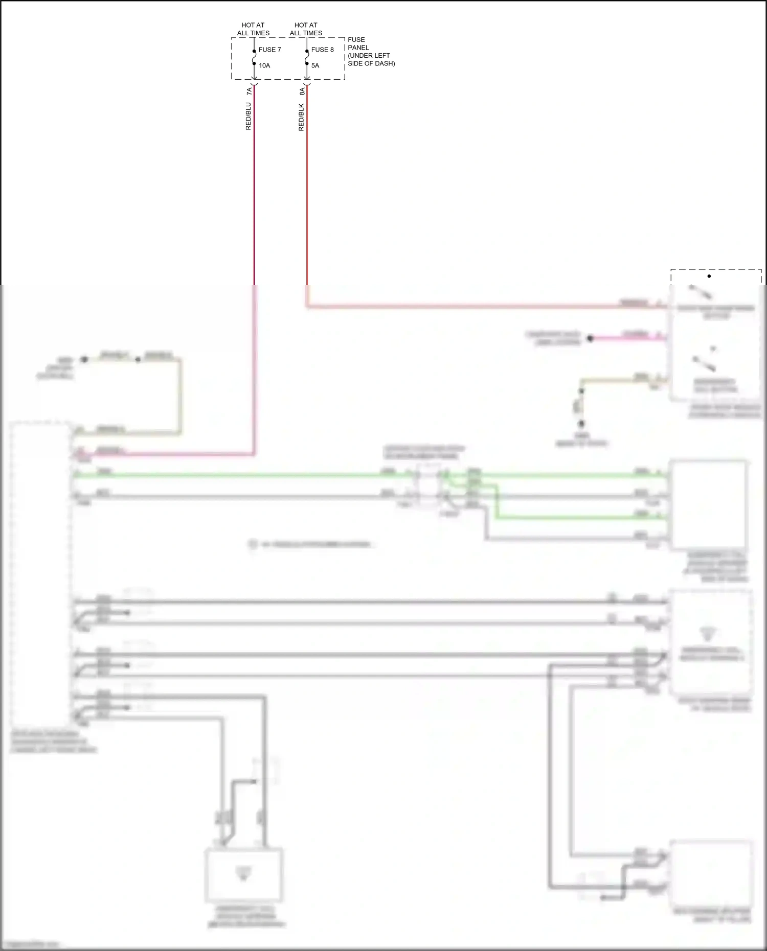 Audi Q8 I (2018-2023) fuse panel e wiring diagram  (19 of 37)