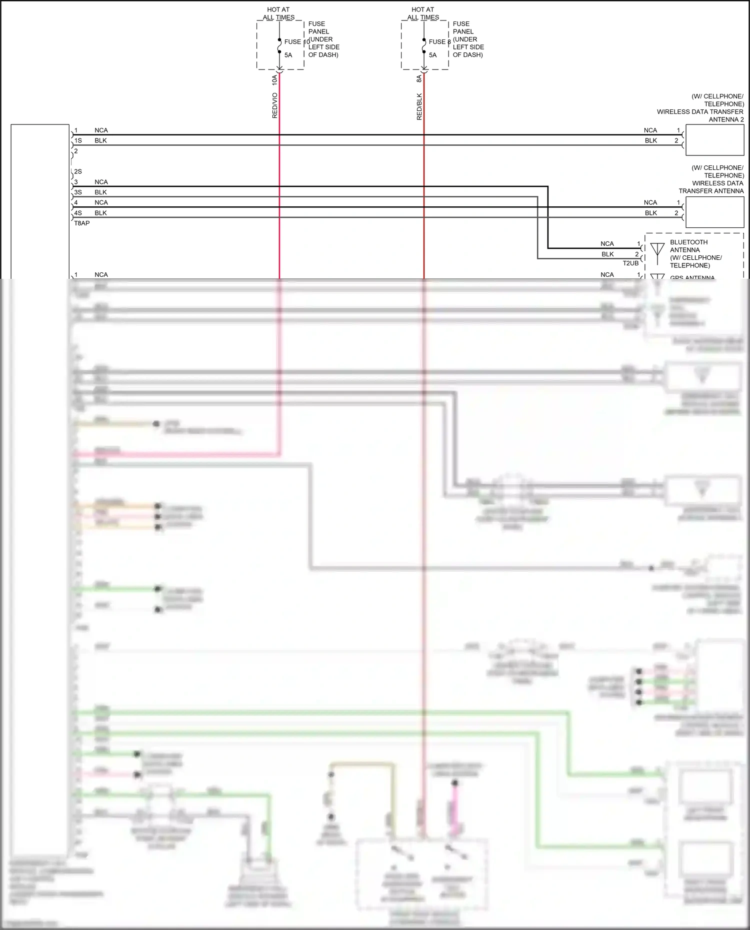 Audi Q8 I (2018-2023) fuse panel e wiring diagram  (18 of 37)