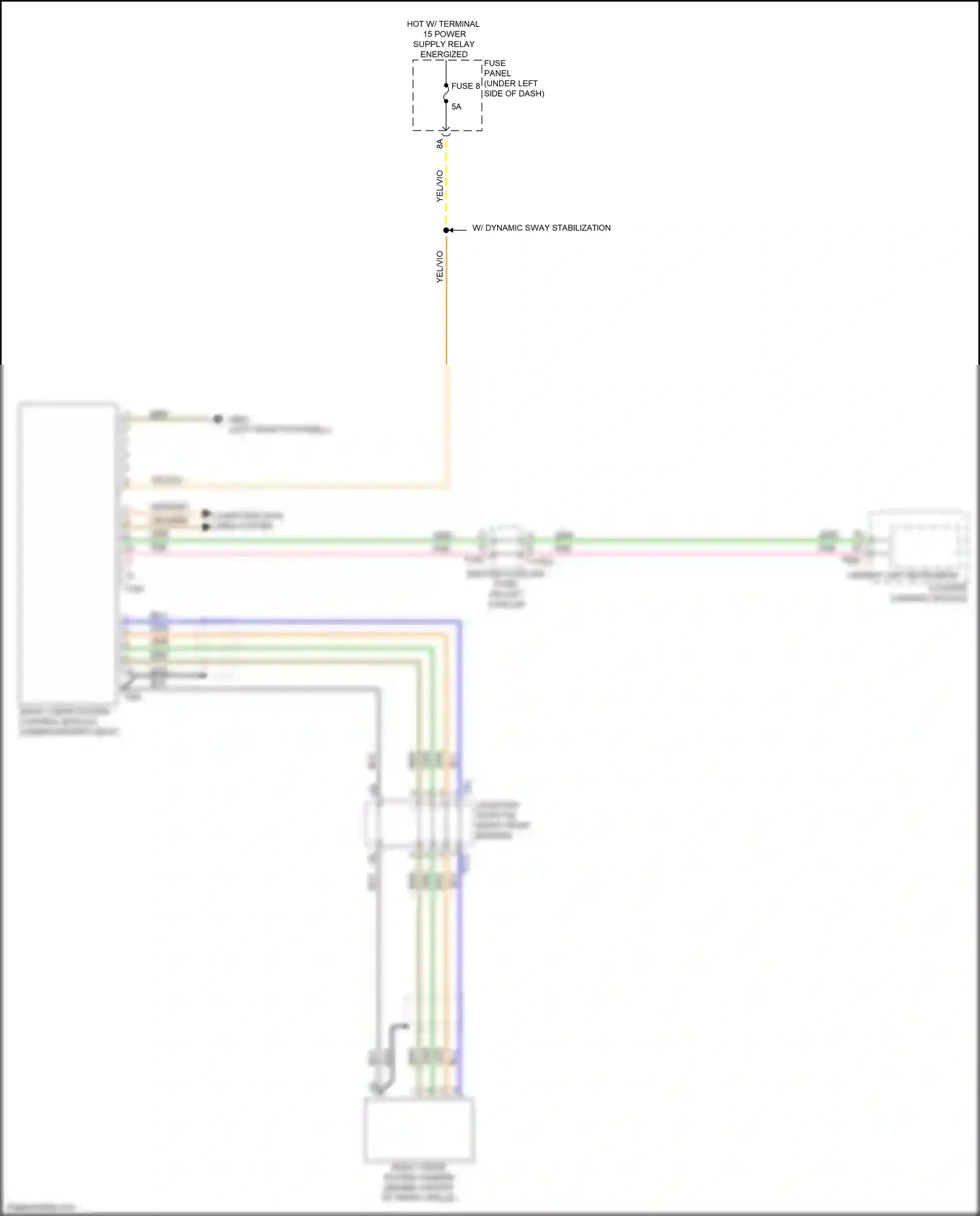 Audi Q8 I (2018-2023) night vision system control module wiring diagram  (3 of 4)