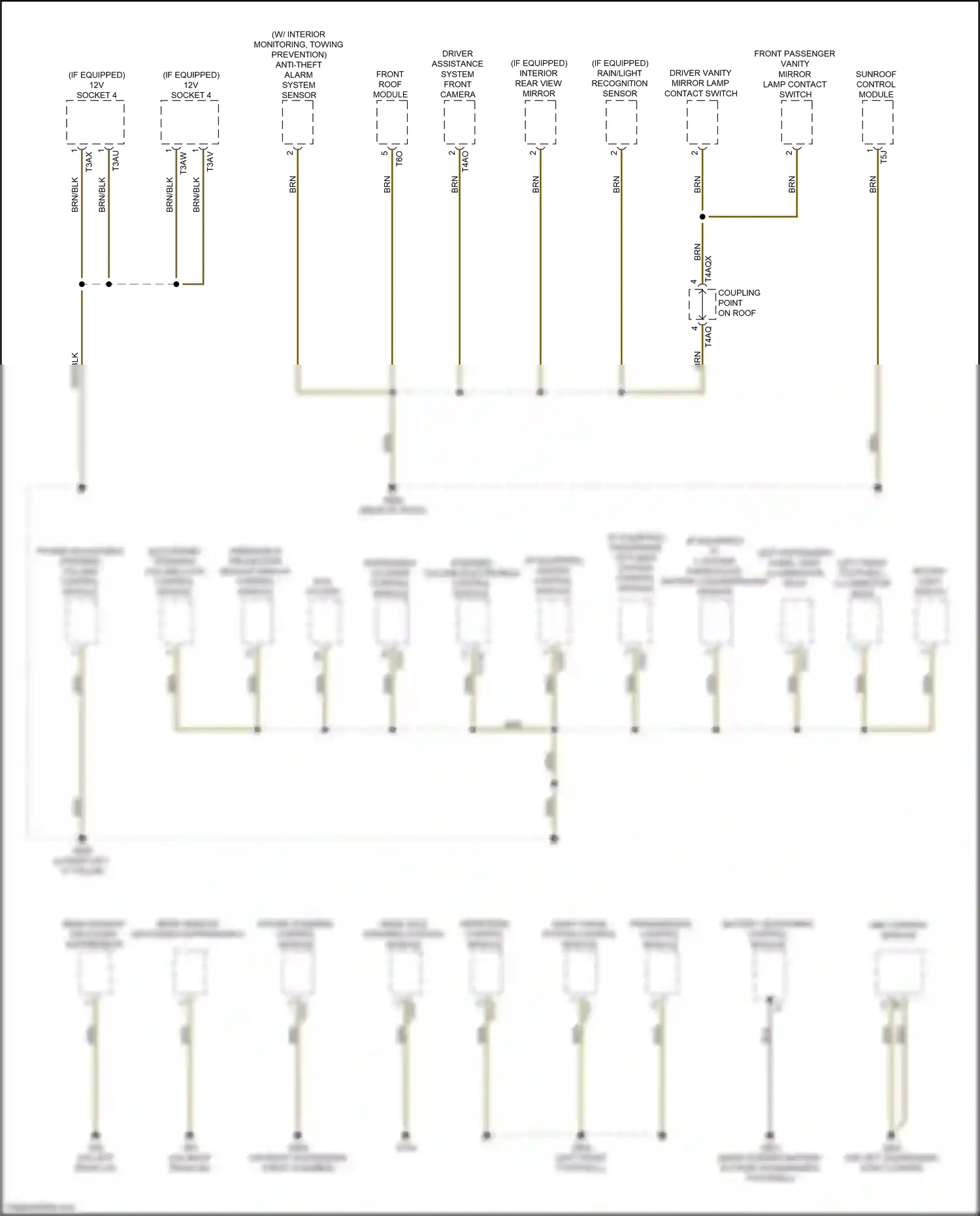 Audi Q8 I (2018-2023) rain/light recognition sensor wiring diagram  (7 of 11)