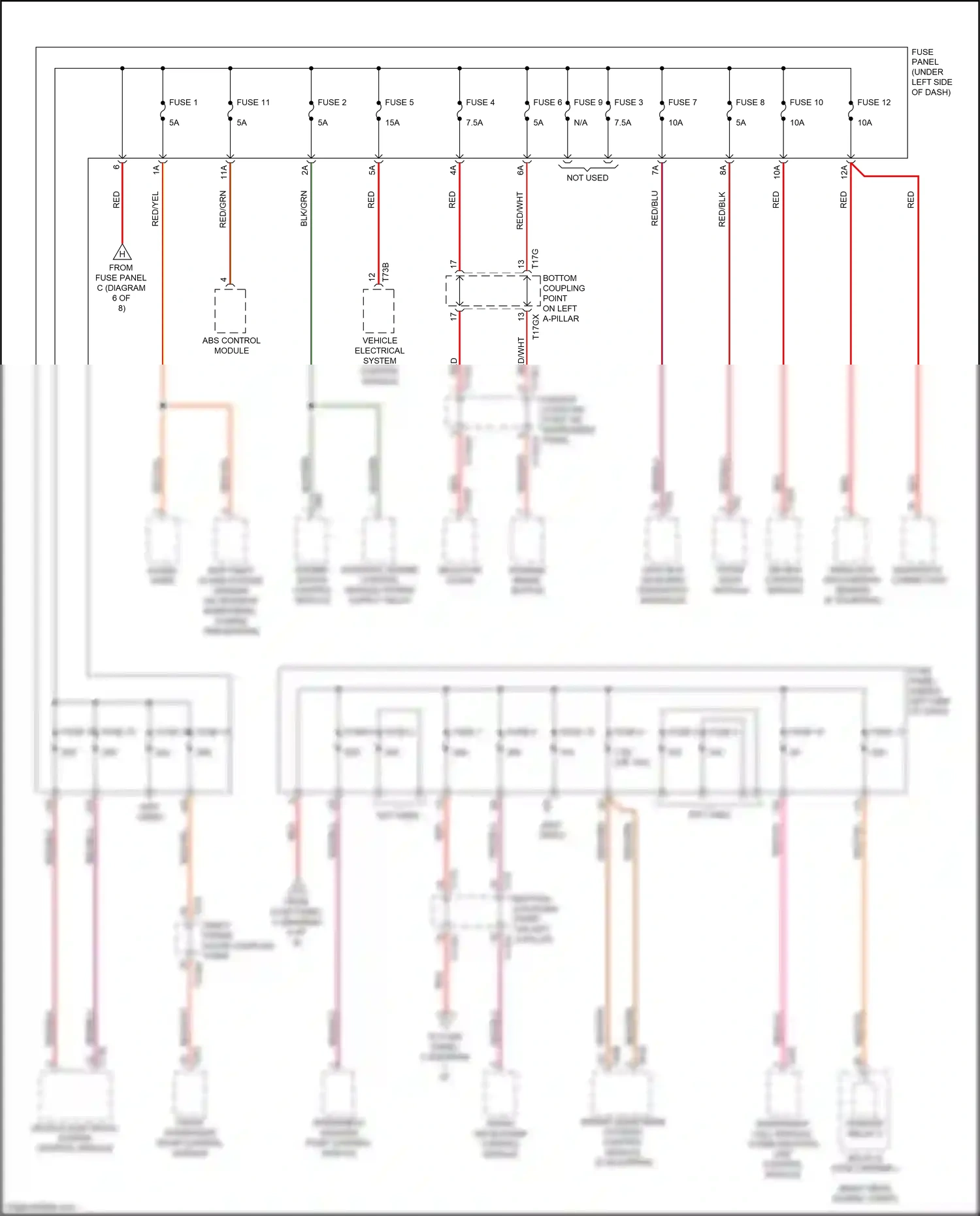 Audi Q8 I (2018-2023) rain/light recognition sensor wiring diagram  (10 of 11)