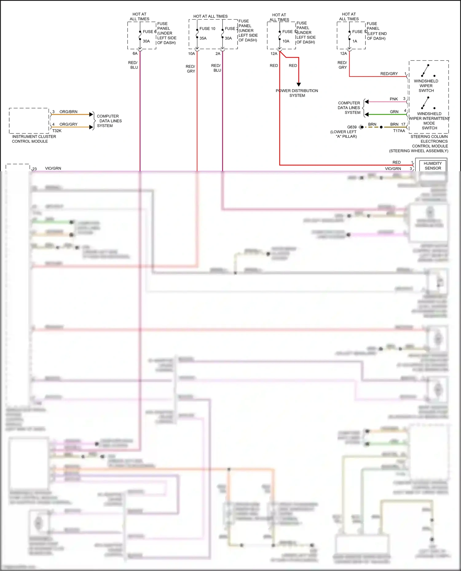 Audi Q8 I (2018-2023) rain/light recognition sensor wiring diagram  (11 of 11)