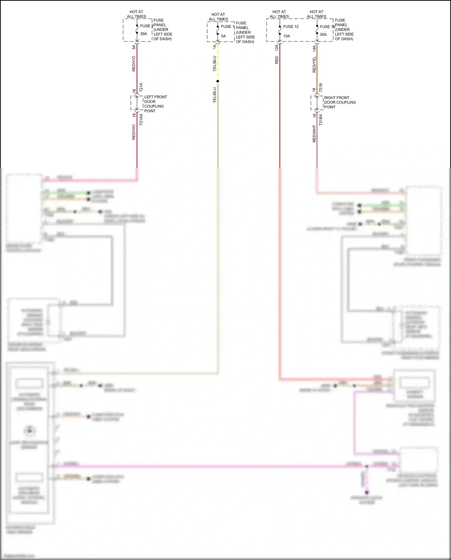 Audi Q8 I (2018-2023) rain/light recognition sensor wiring diagram  (5 of 11)