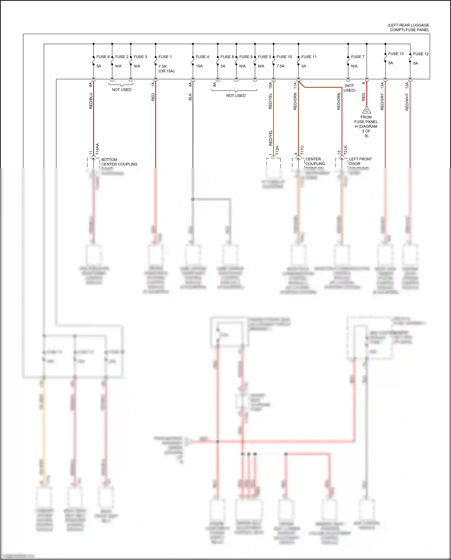Audi Q8 I (2018-2023) rear view camera system control module wiring diagram  (3 of 4)