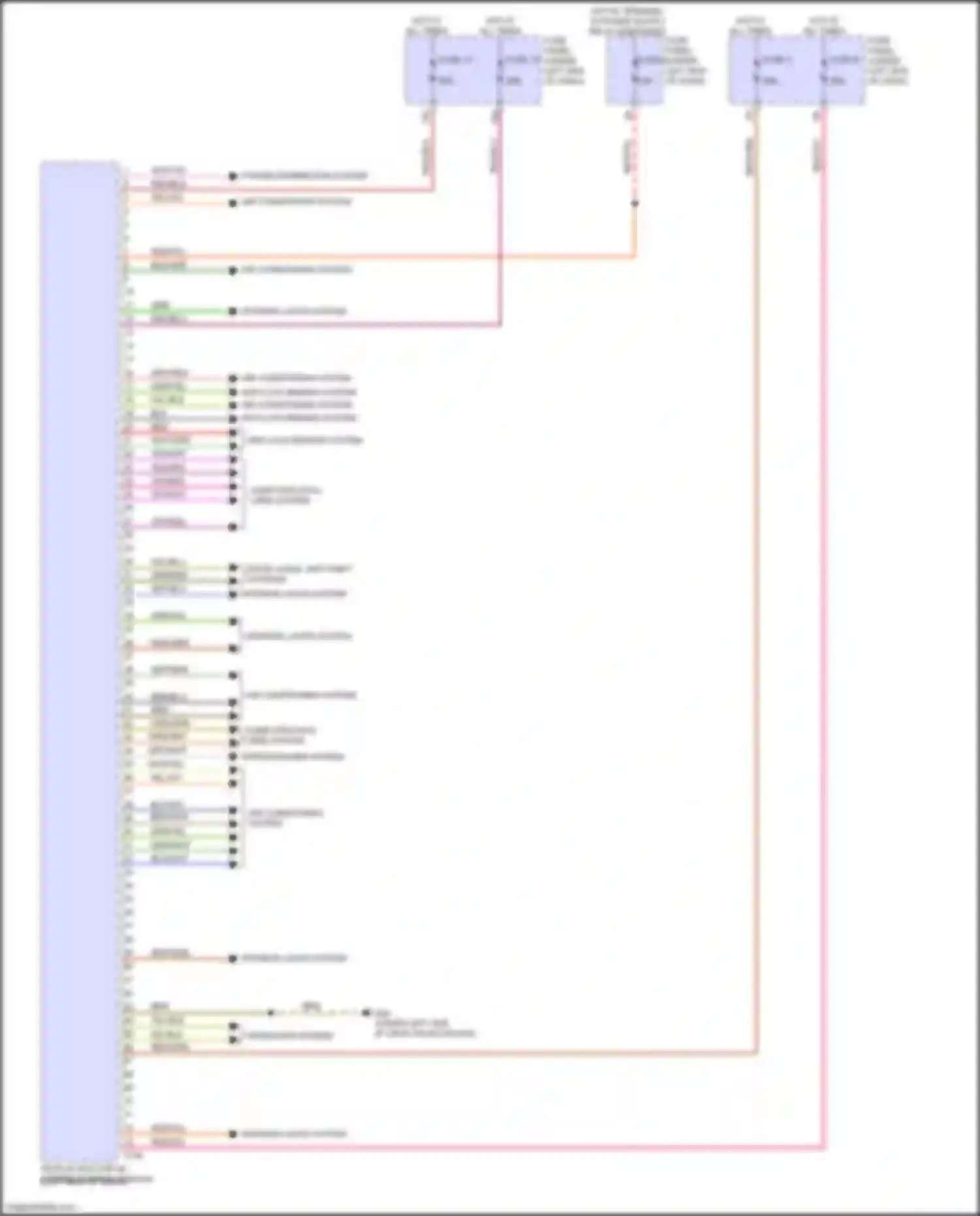Wiring diagram air conditioning system for Audi RS Q8 I (2019-2024) (3 of 3)