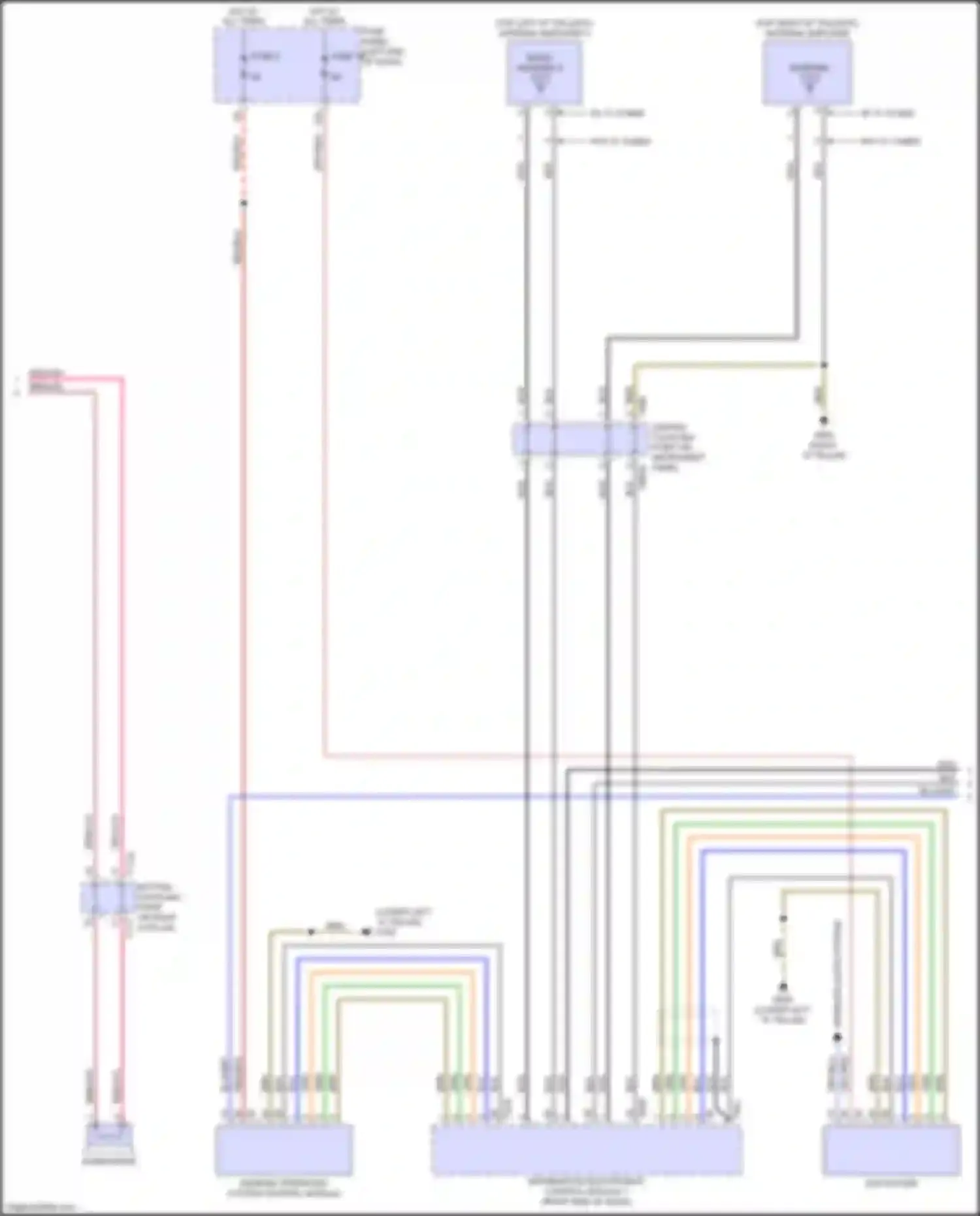 Wiring diagram bottom coupling point on right a-pillar for Audi RS Q8 I (2019-2024) (9 of 18)