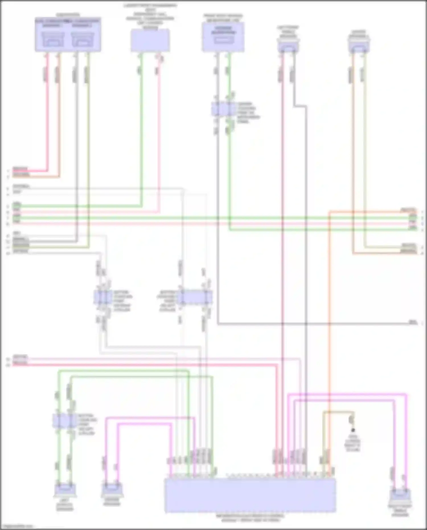 Wiring diagram bottom coupling point on right a-pillar for Audi RS Q8 I (2019-2024) (7 of 18)