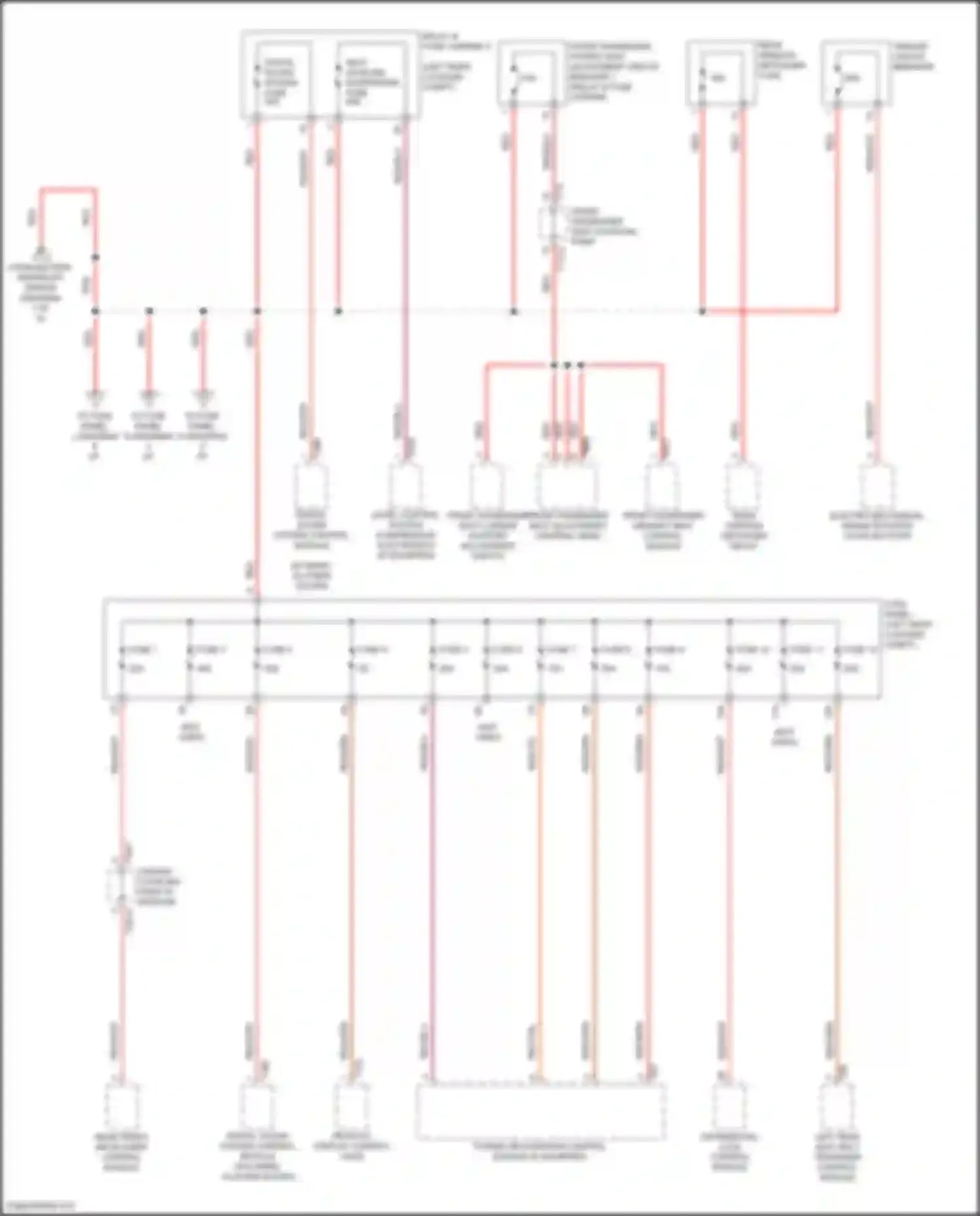 Wiring diagram center coupling point in interior for Audi RS Q8 I (2019-2024) (7 of 7)