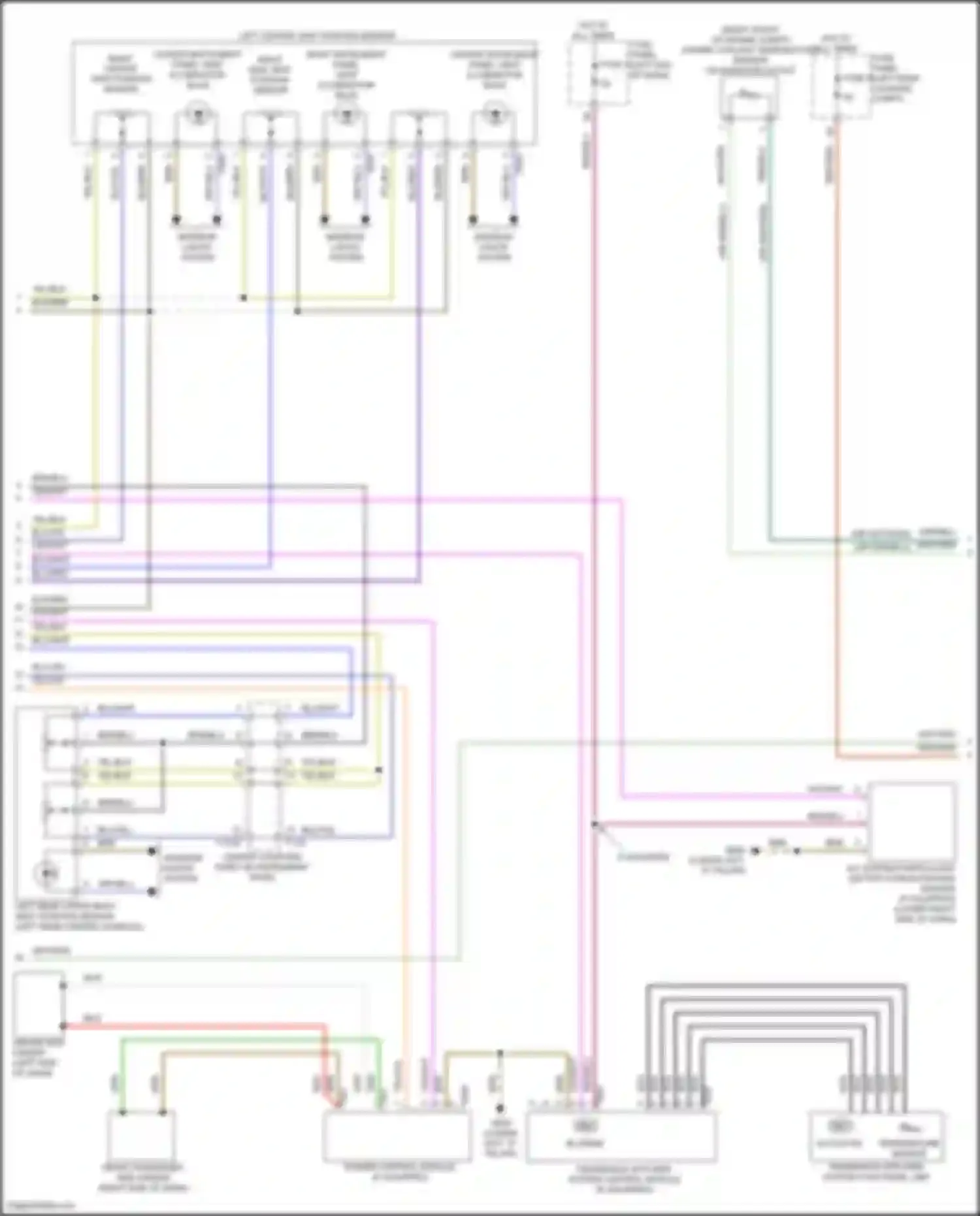 Wiring diagram center coupling point on instrument panel for Audi RS Q8 I (2019-2024) (63 of 63)
