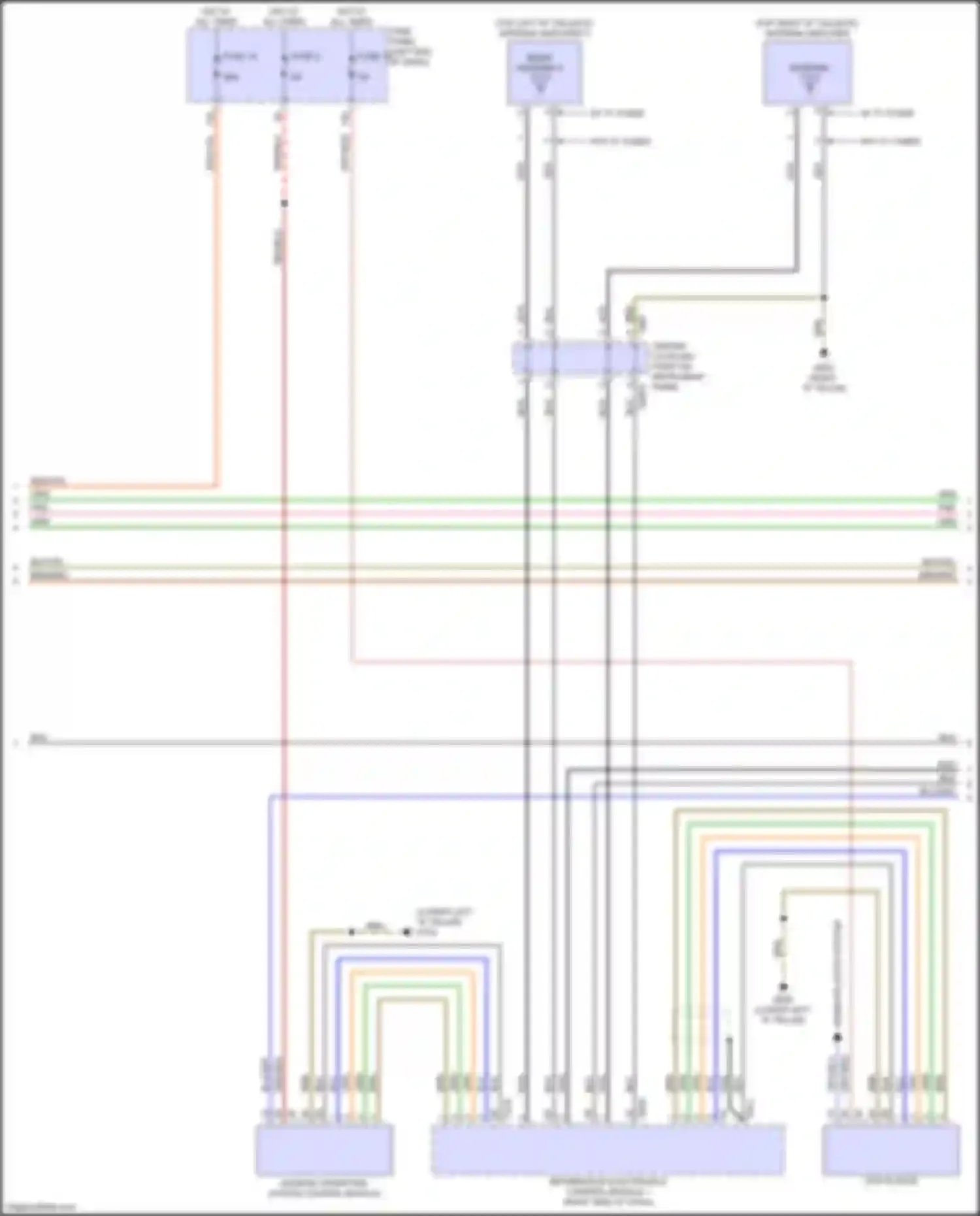 Wiring diagram center coupling point on instrument panel for Audi RS Q8 I (2019-2024) (5 of 63)