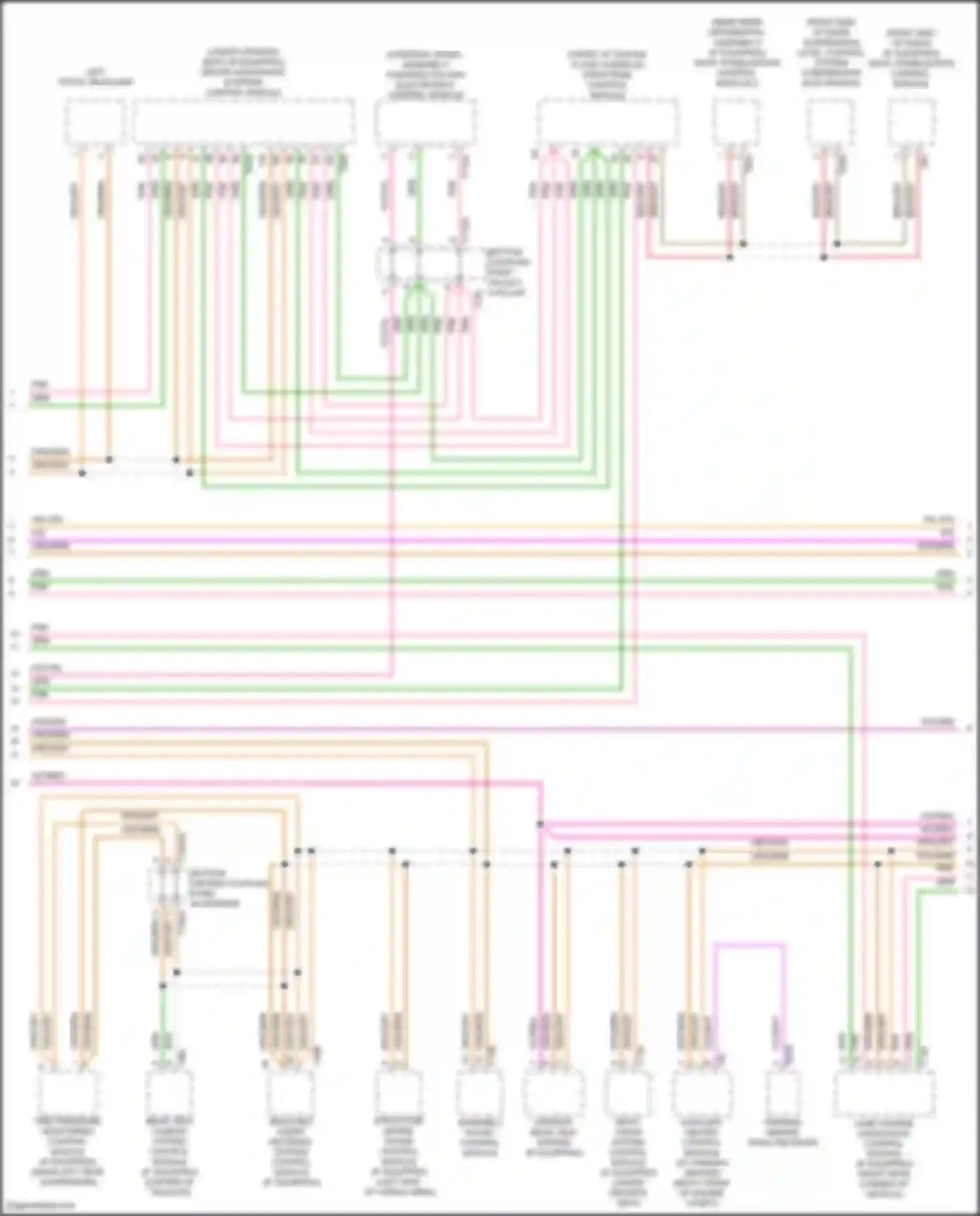 Wiring diagram driver assistance systems control module for Audi RS Q8 I (2019-2024) (1 of 7)