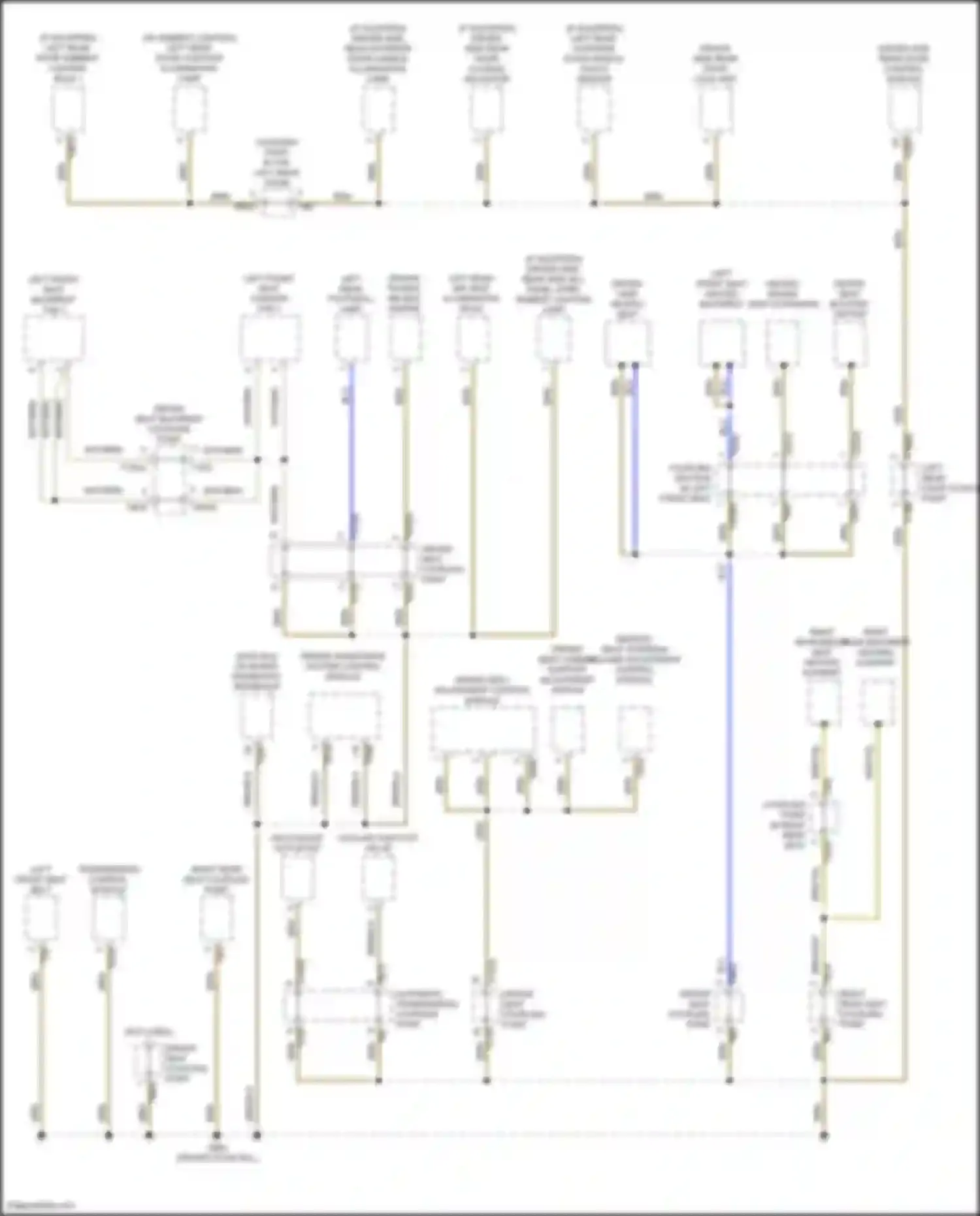 Wiring diagram driver seat adjustment control module for Audi RS Q8 I (2019-2024) (1 of 1)