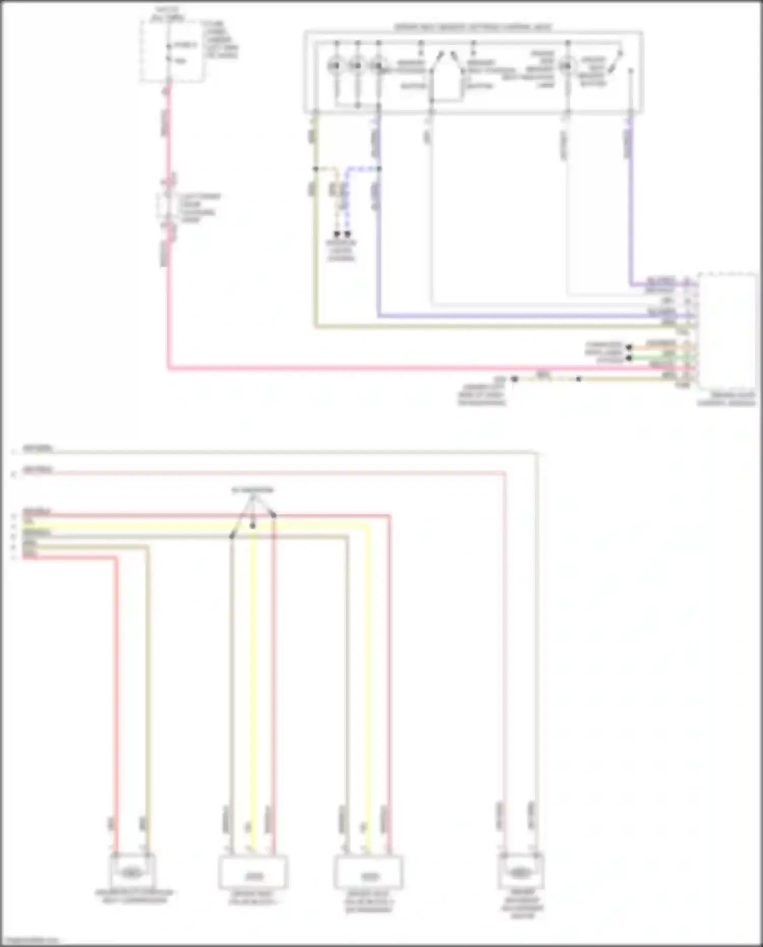 Wiring diagram driver seat memory settings control head for Audi RS Q8 I (2019-2024) (1 of 6)