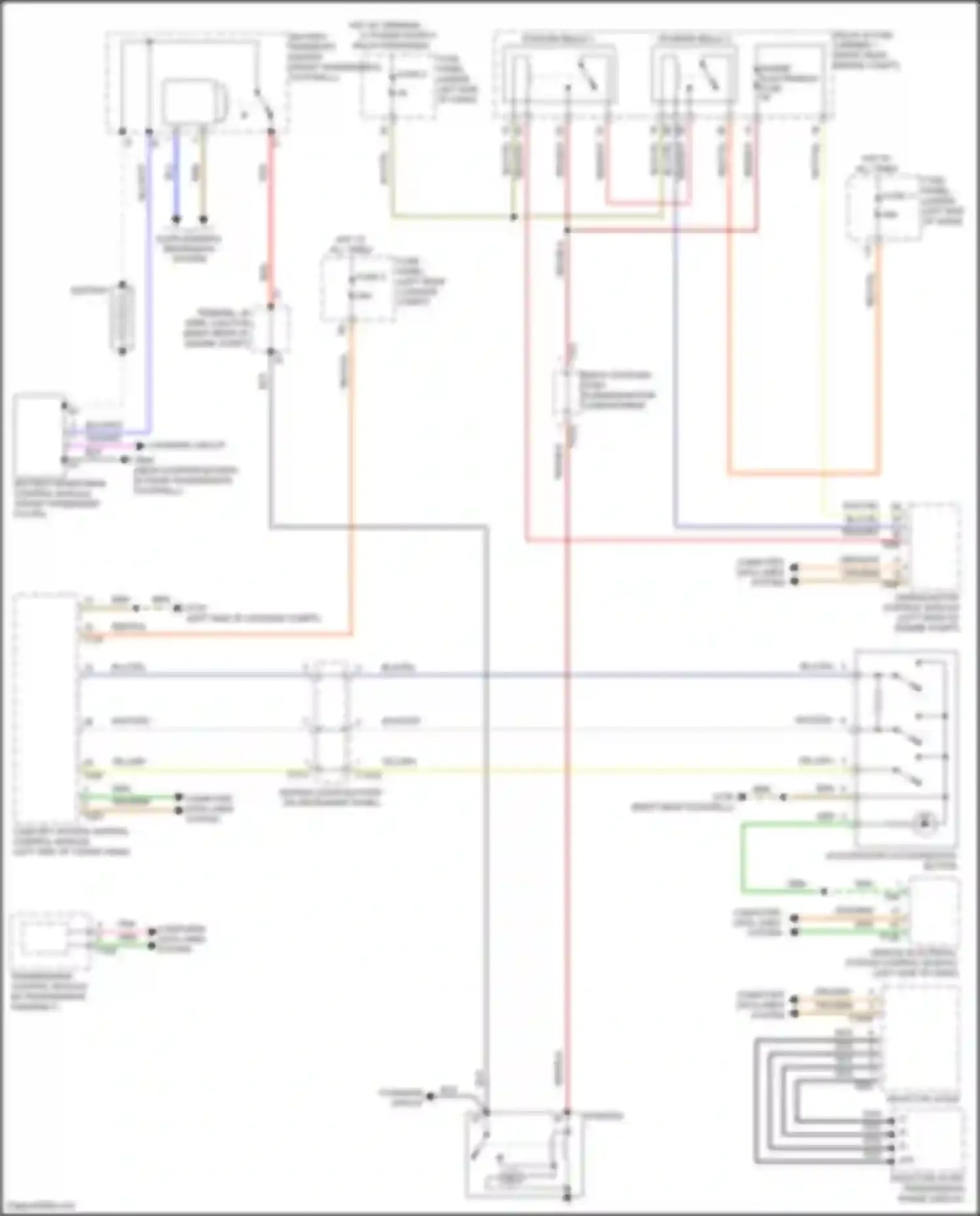Wiring diagram fuse panel b for Audi RS Q8 I (2019-2024) (9 of 13)