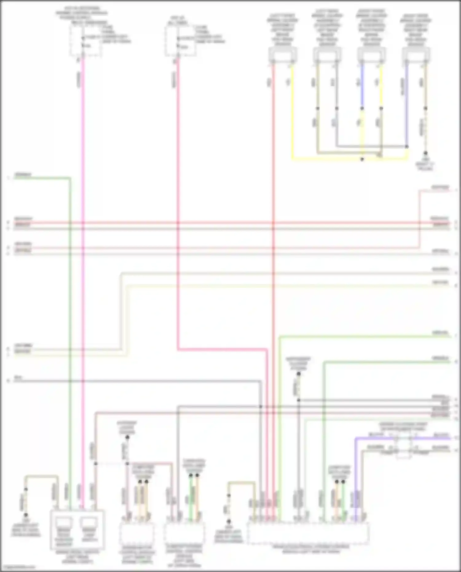 Wiring diagram instrument cluster system for Audi RS Q8 I (2019-2024) (1 of 8)