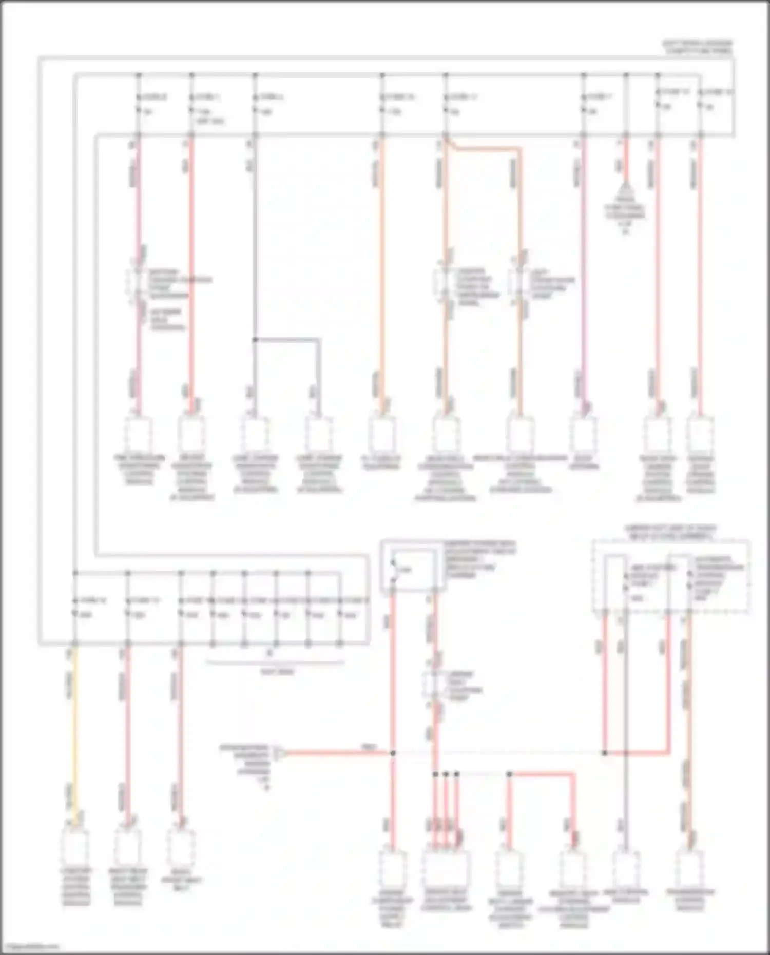 Wiring diagram lane change assistance control module 2 for Audi RS Q8 I (2019-2024) (4 of 4)