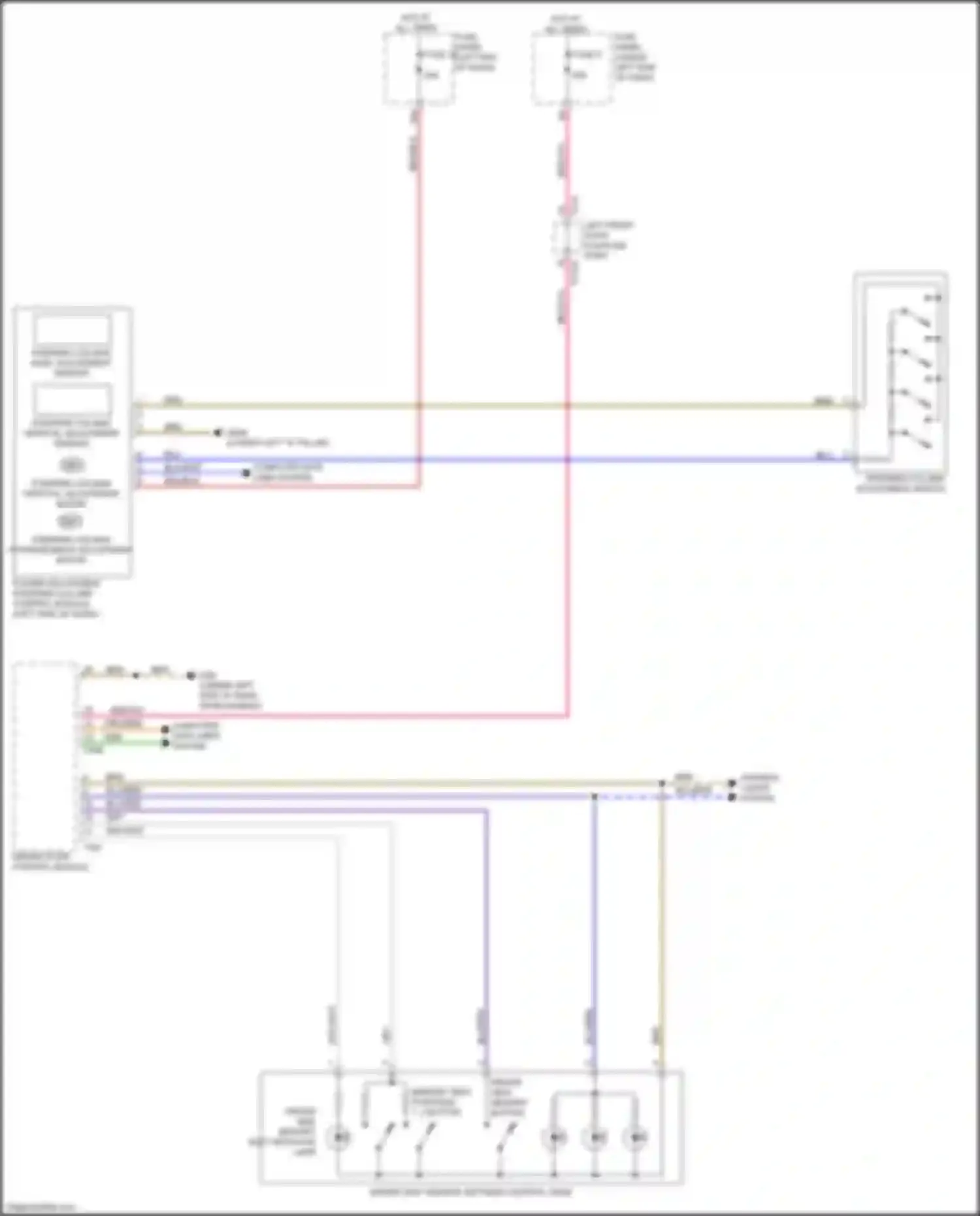 Wiring diagram left front door coupling point for Audi RS Q8 I (2019-2024) (29 of 32)