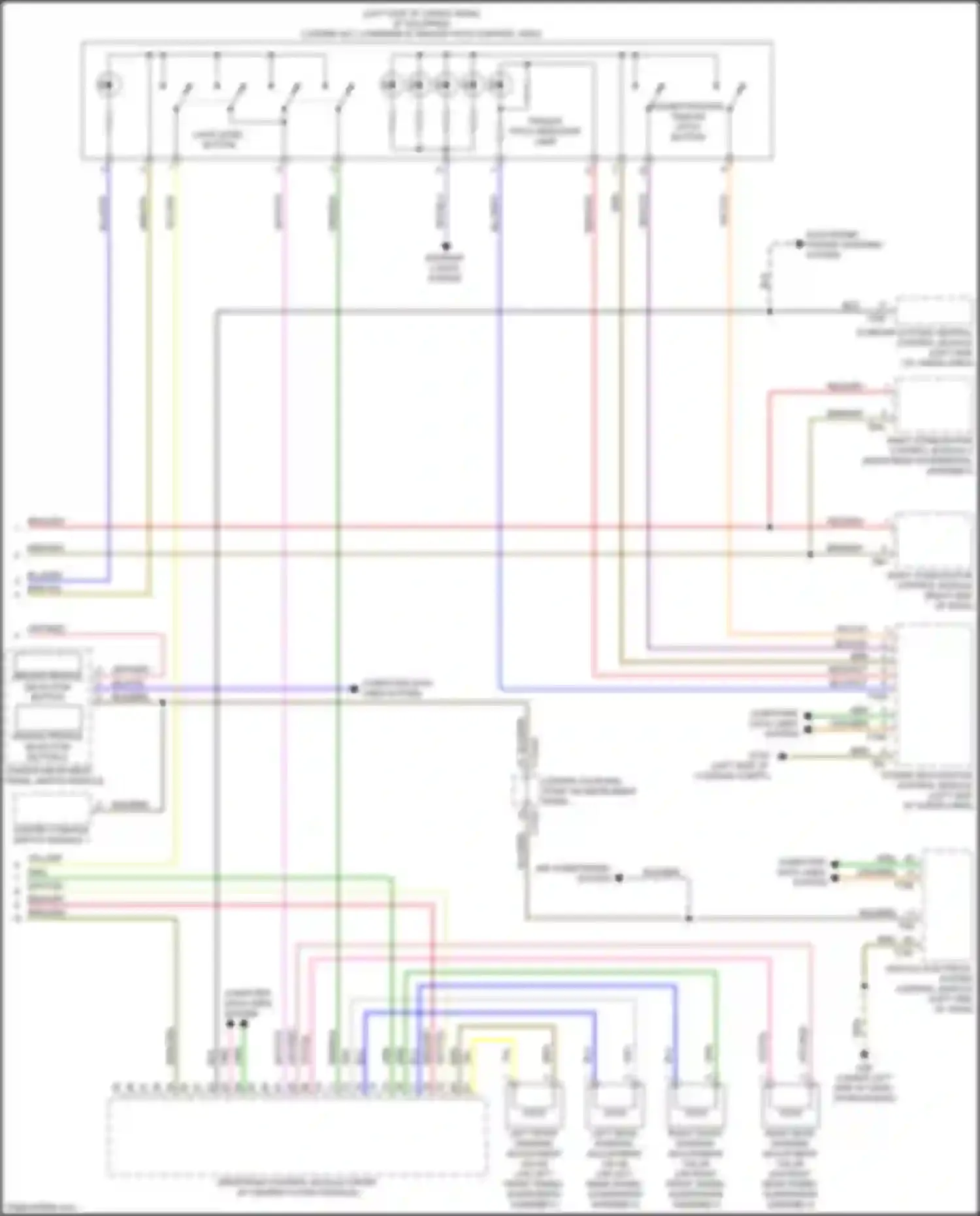 Wiring diagram load level button for Audi RS Q8 I (2019-2024) (1 of 1)