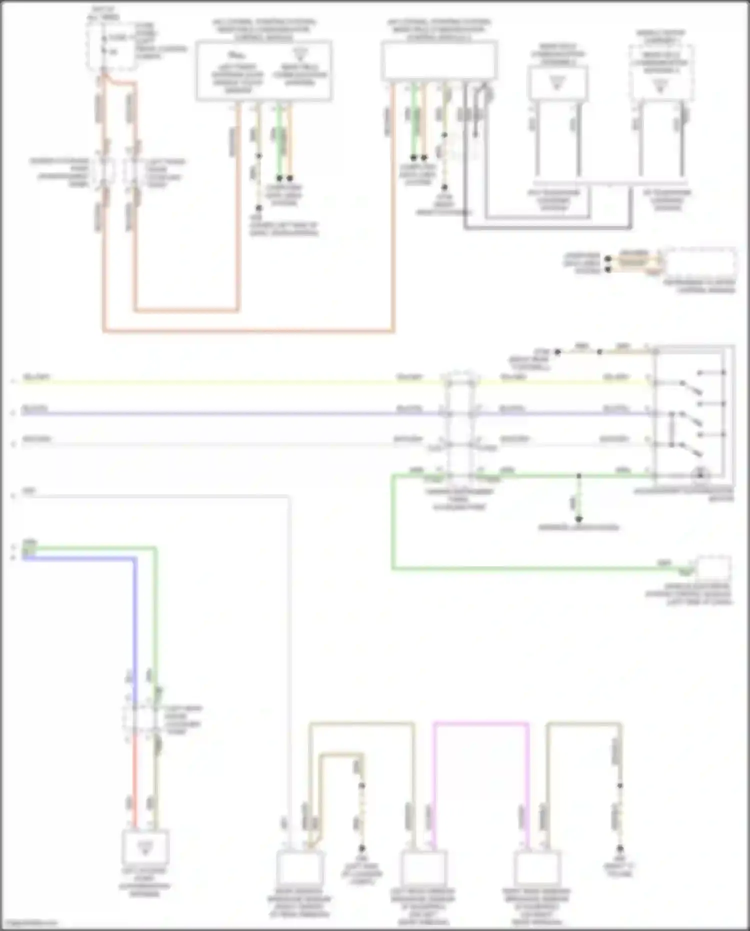 Wiring diagram mobile device charger 1 for Audi RS Q8 I (2019-2024) (1 of 4)