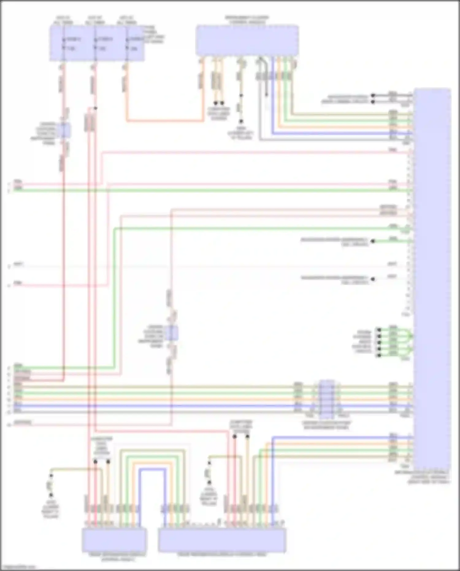 Wiring diagram most data bus circuit for Audi RS Q8 I (2019-2024) (2 of 11)