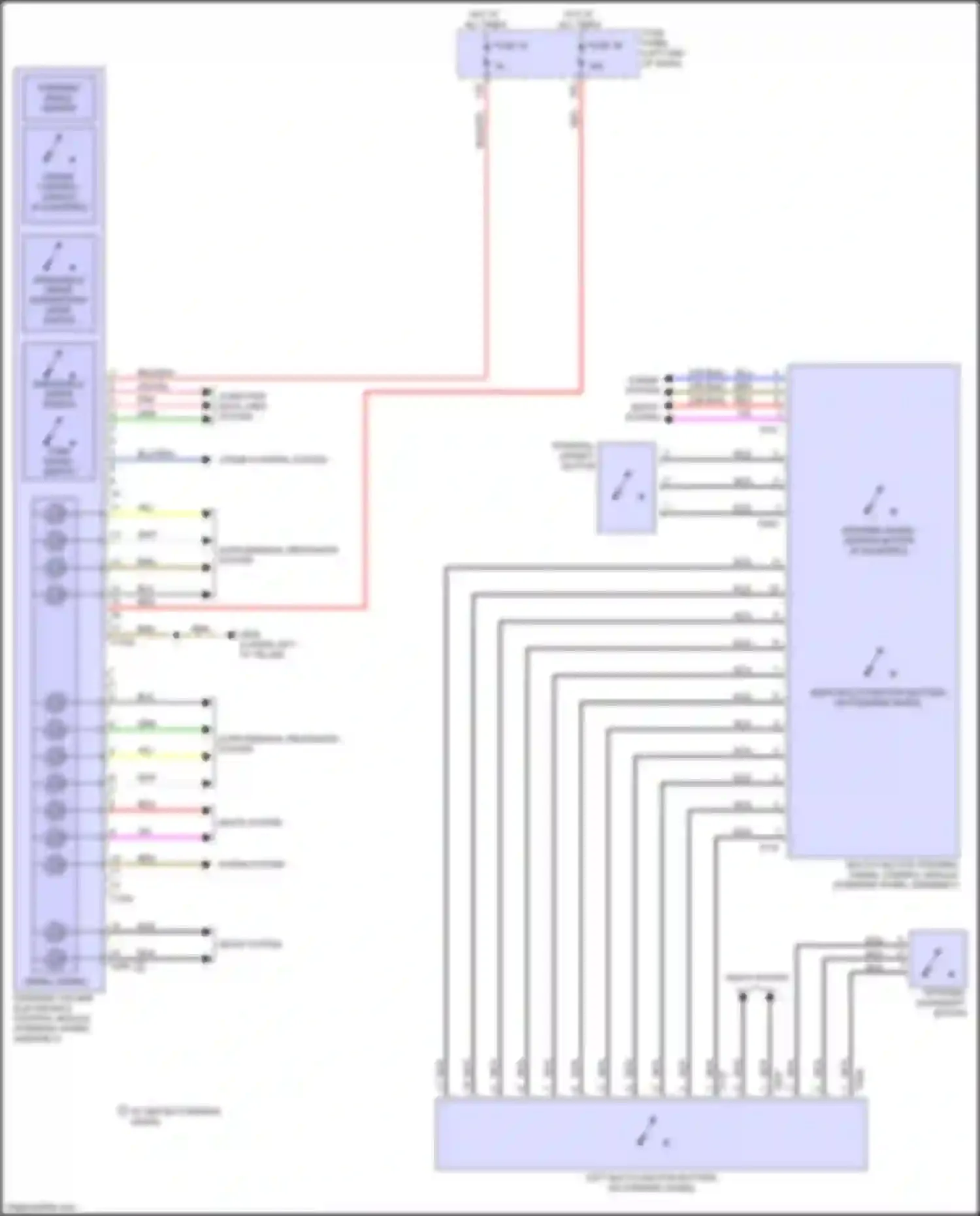 Wiring diagram multi-function steering wheel control module for Audi RS Q8 I (2019-2024) (3 of 3)