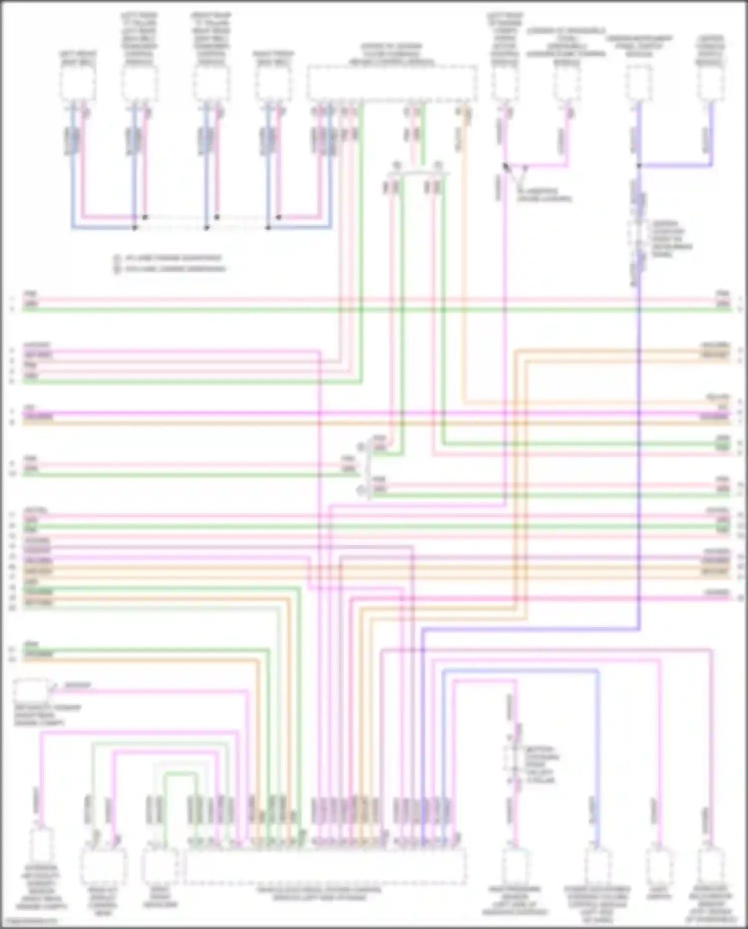 Wiring diagram power adjustable steering column control module for Audi RS Q8 I (2019-2024) (1 of 4)