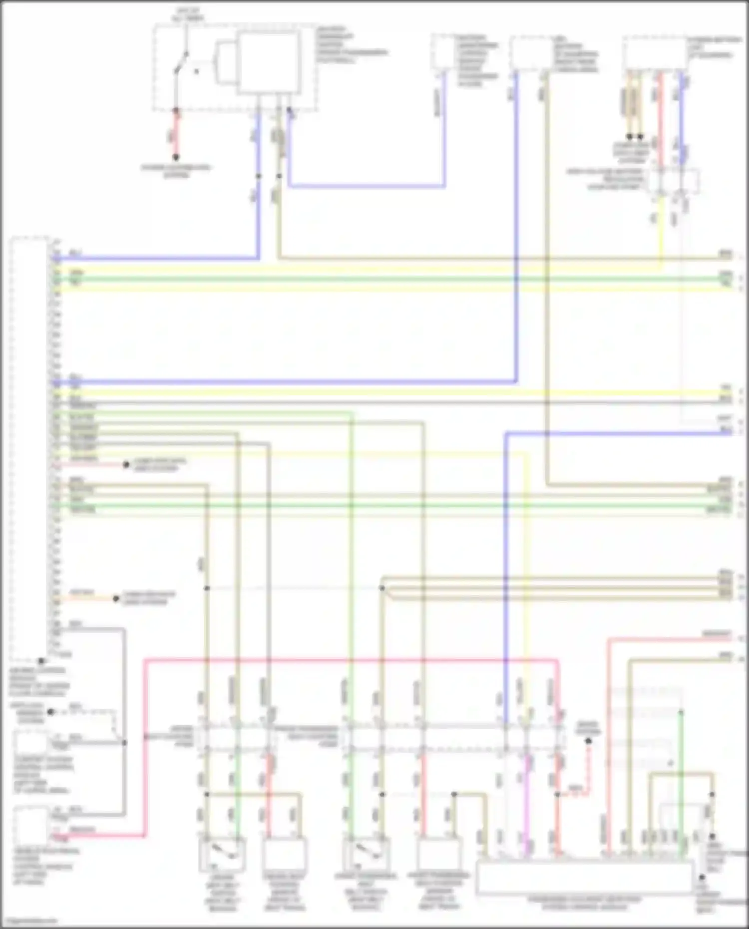 Wiring diagram power distribution system for Audi RS Q8 I (2019-2024) (12 of 12)
