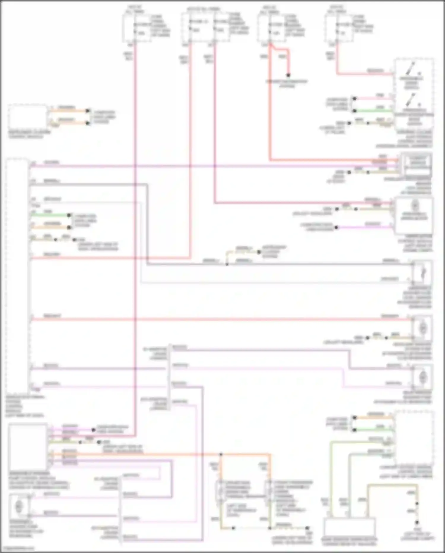 Wiring diagram power distribution system for Audi RS Q8 I (2019-2024) (10 of 12)