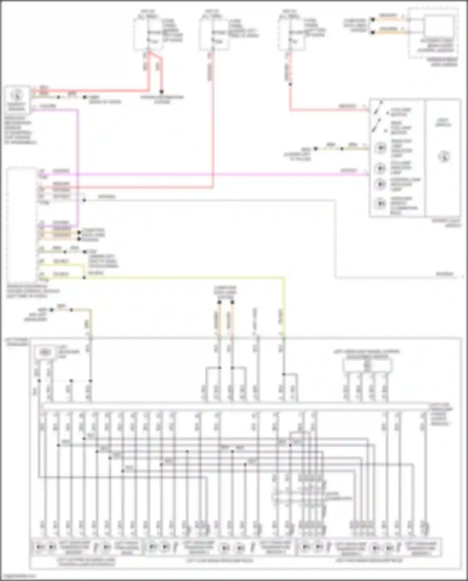 Wiring diagram rain/light recognition sensor for Audi RS Q8 I (2019-2024) (7 of 11)
