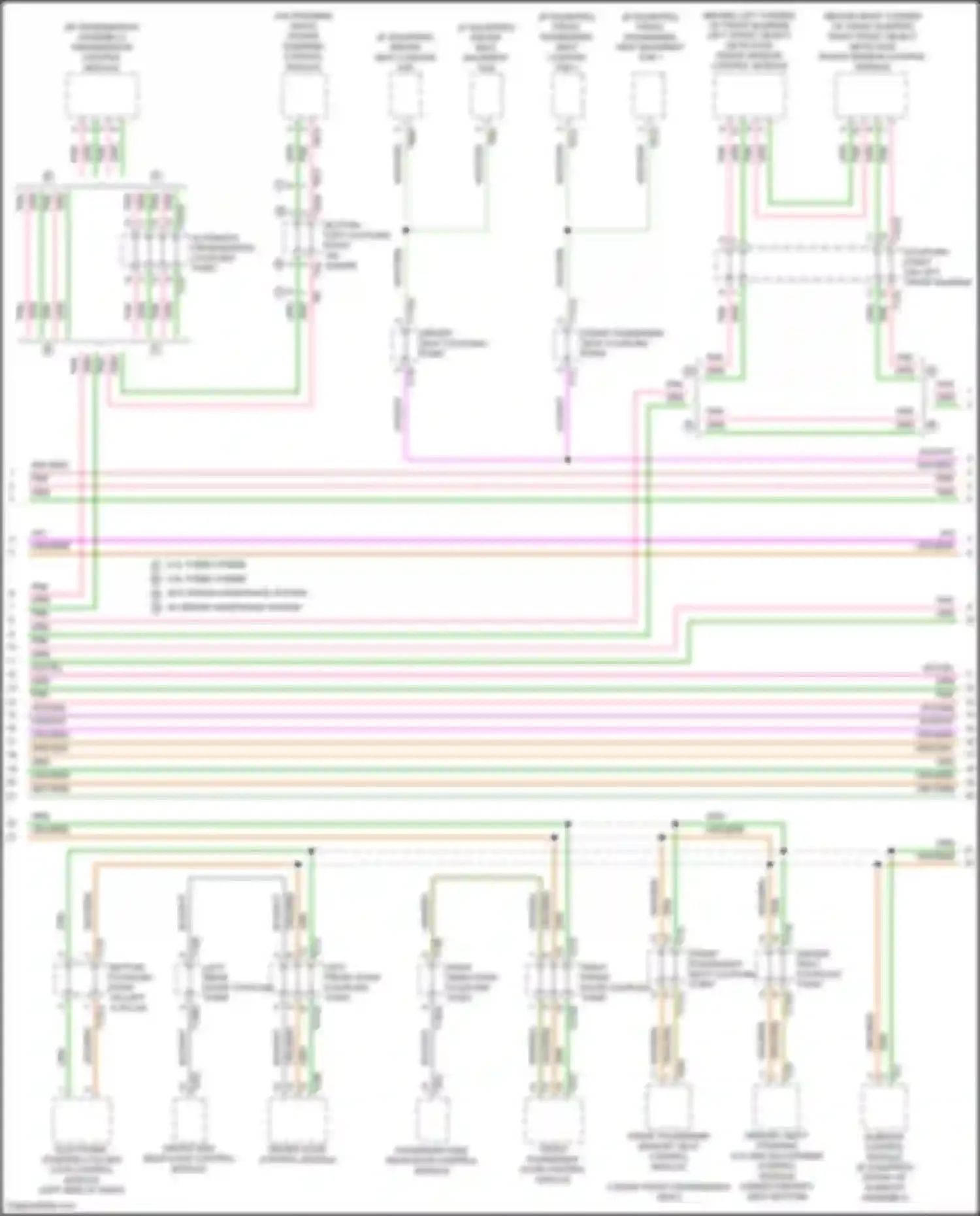 Wiring diagram sunroof control module for Audi RS Q8 I (2019-2024) (1 of 4)
