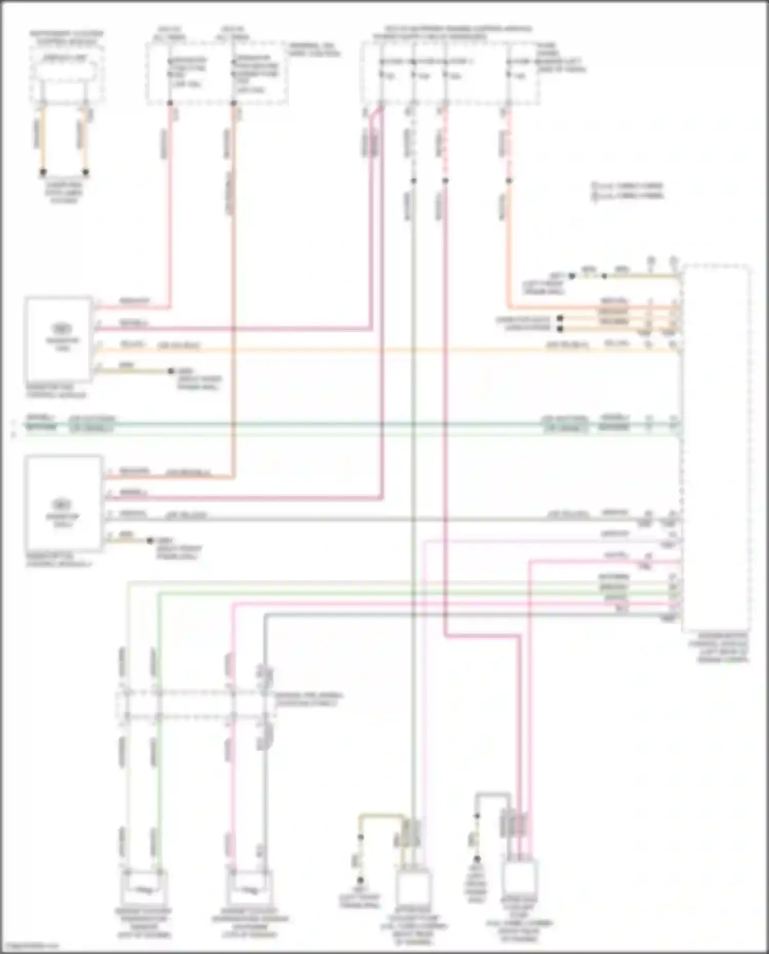 Wiring diagram top of engine) for Audi RS Q8 I (2019-2024) (4 of 6)