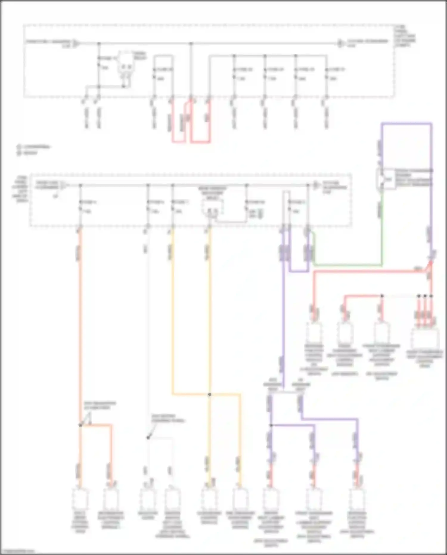 RS3 Audi 8V facelift (2017-2021): Power distribution circuit (3 of 7)