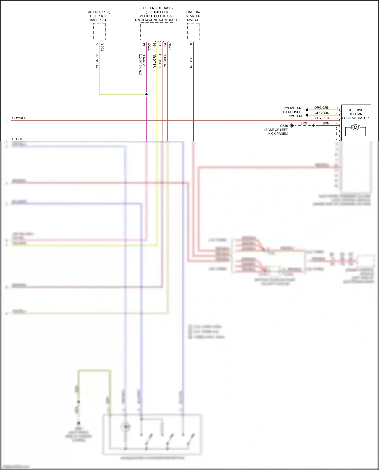 Audi RS3 8V facelift (2017-2021) access/start authorization button wiring diagram  (1 of 3)