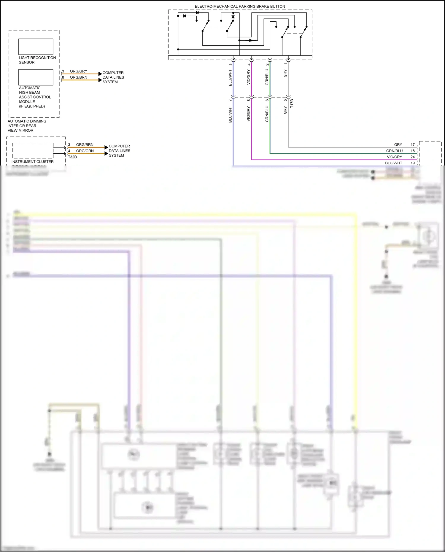 Audi RS3 8V facelift (2017-2021) computer data lines system wiring diagram  (83 of 100)