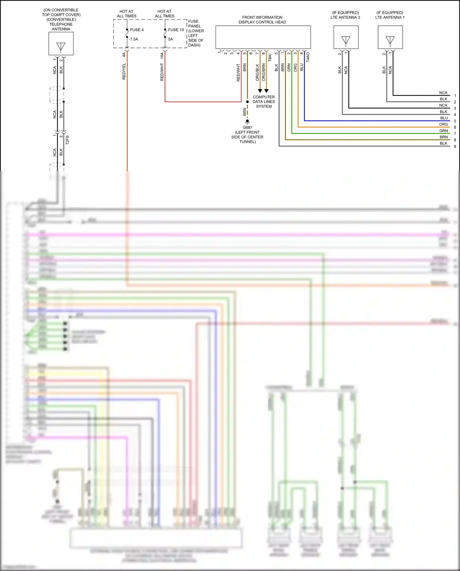 Audi RS3 8V facelift (2017-2021) computer data lines system wiring diagram  (65 of 100)